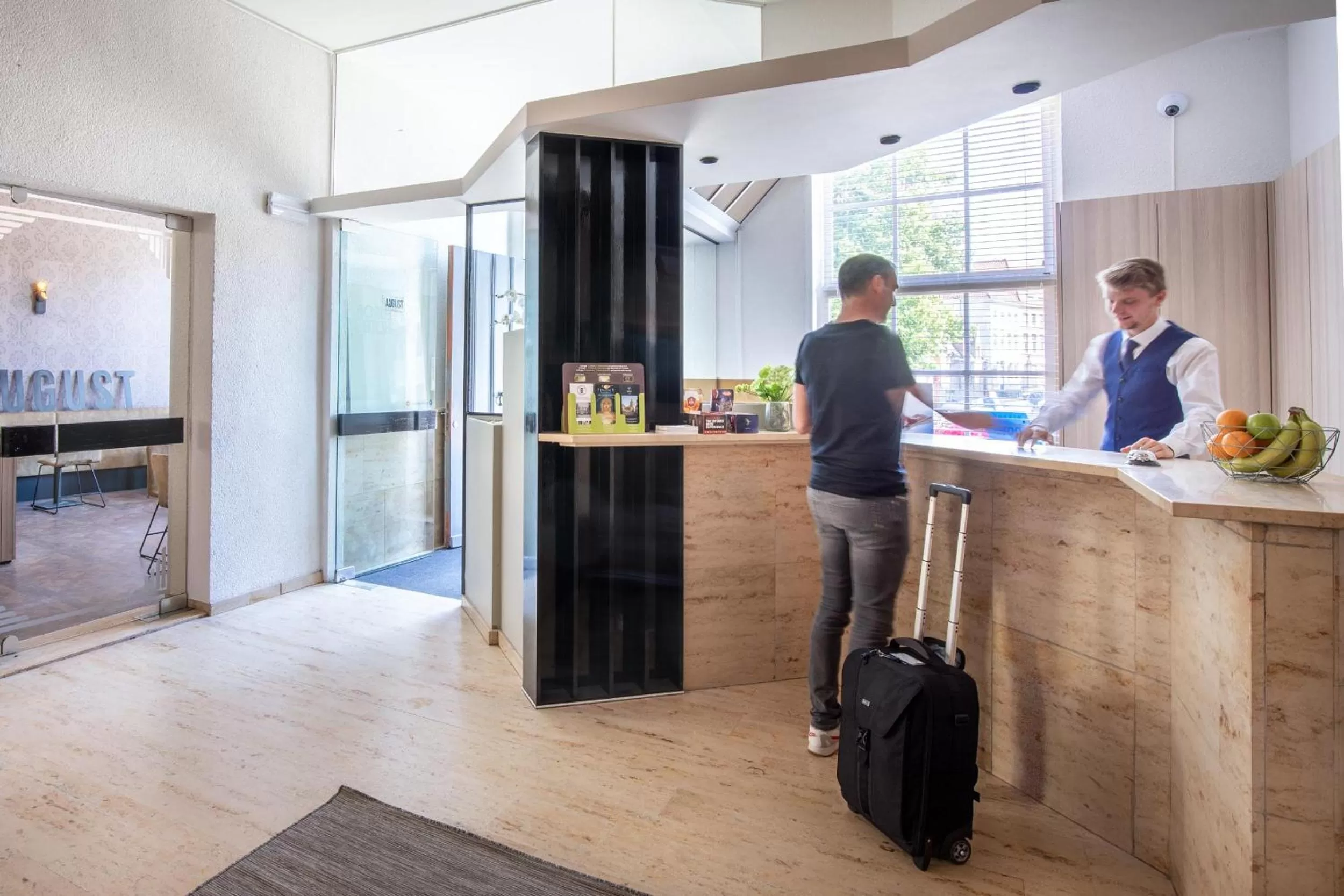 Lobby or reception in Hotel Augustyn Brugge