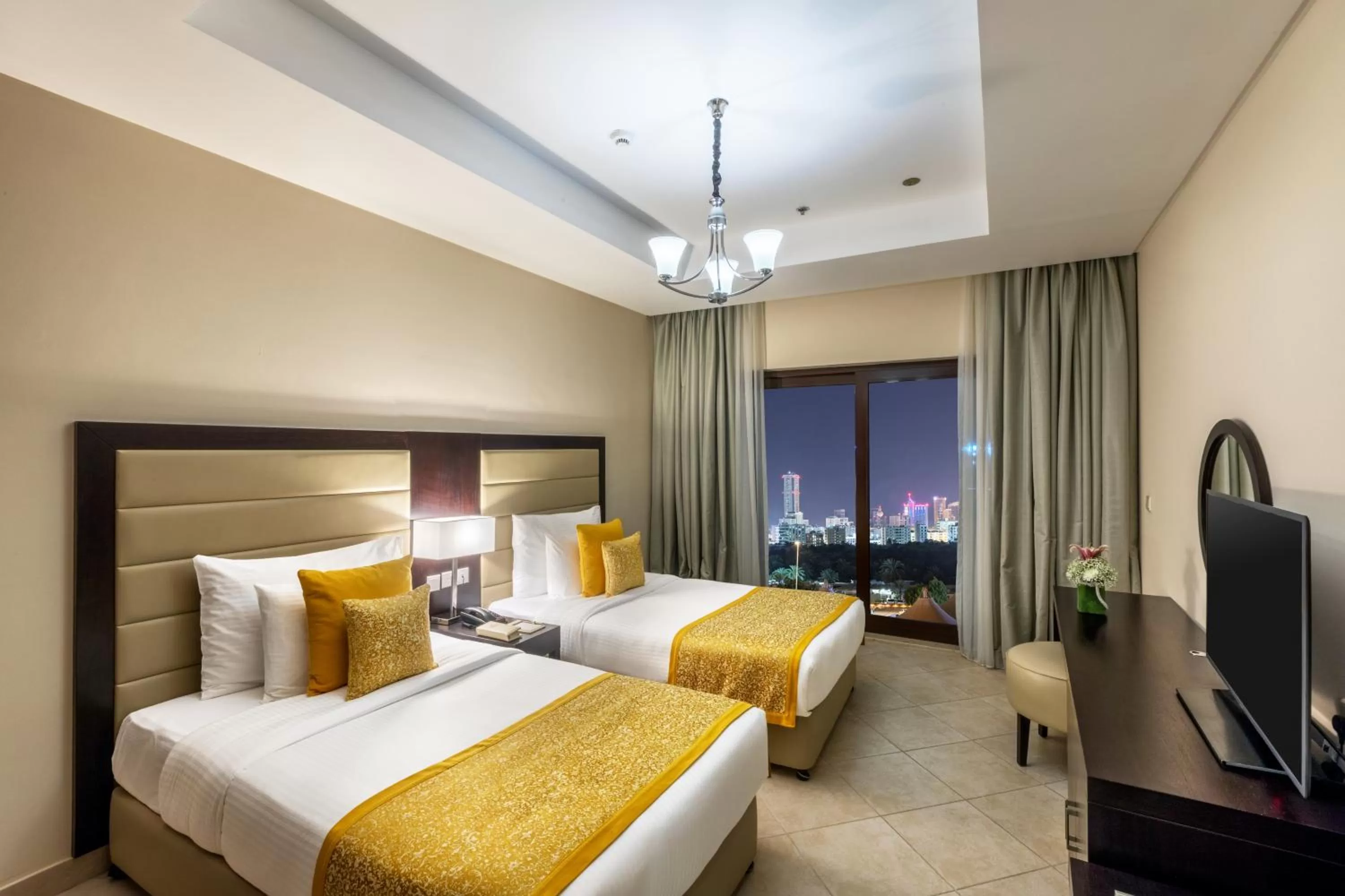 Bed in Al Bahar Hotel & Resort