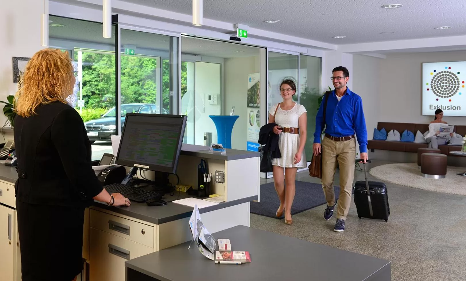 Lobby or reception in Aribo Hotel