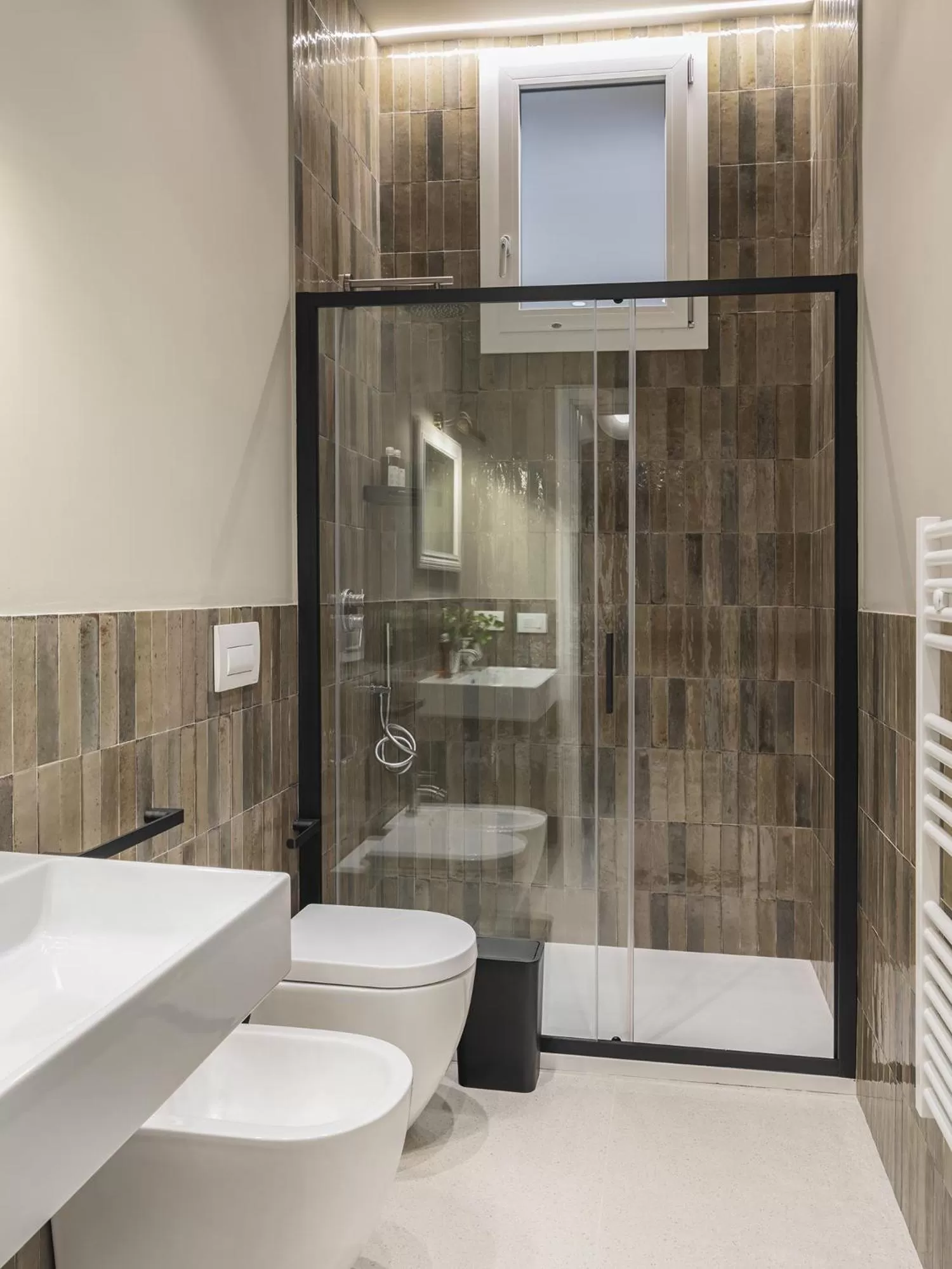 Shower in Living u HomeSuites