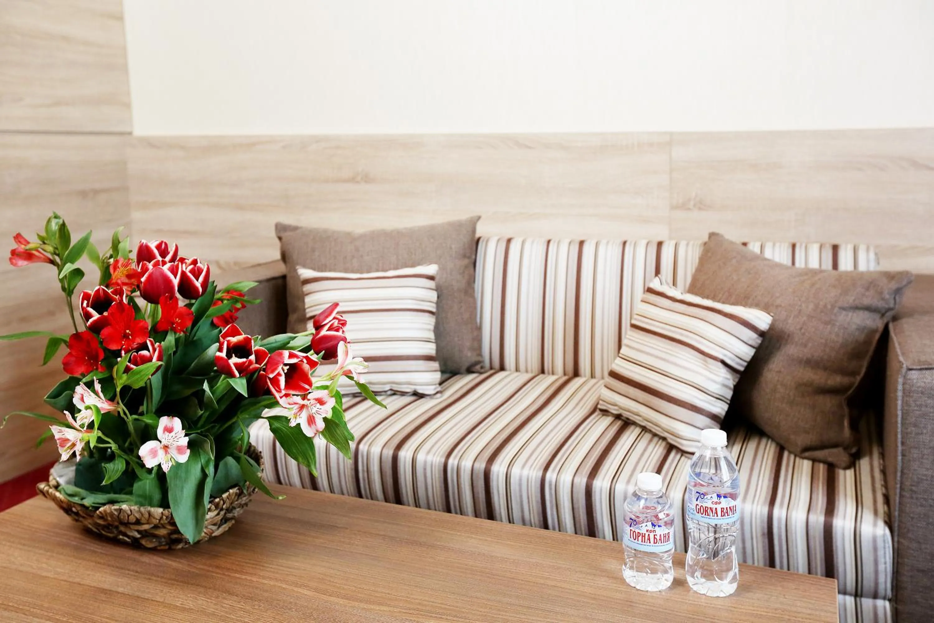 Seating area in Hotel COOP, Sofia