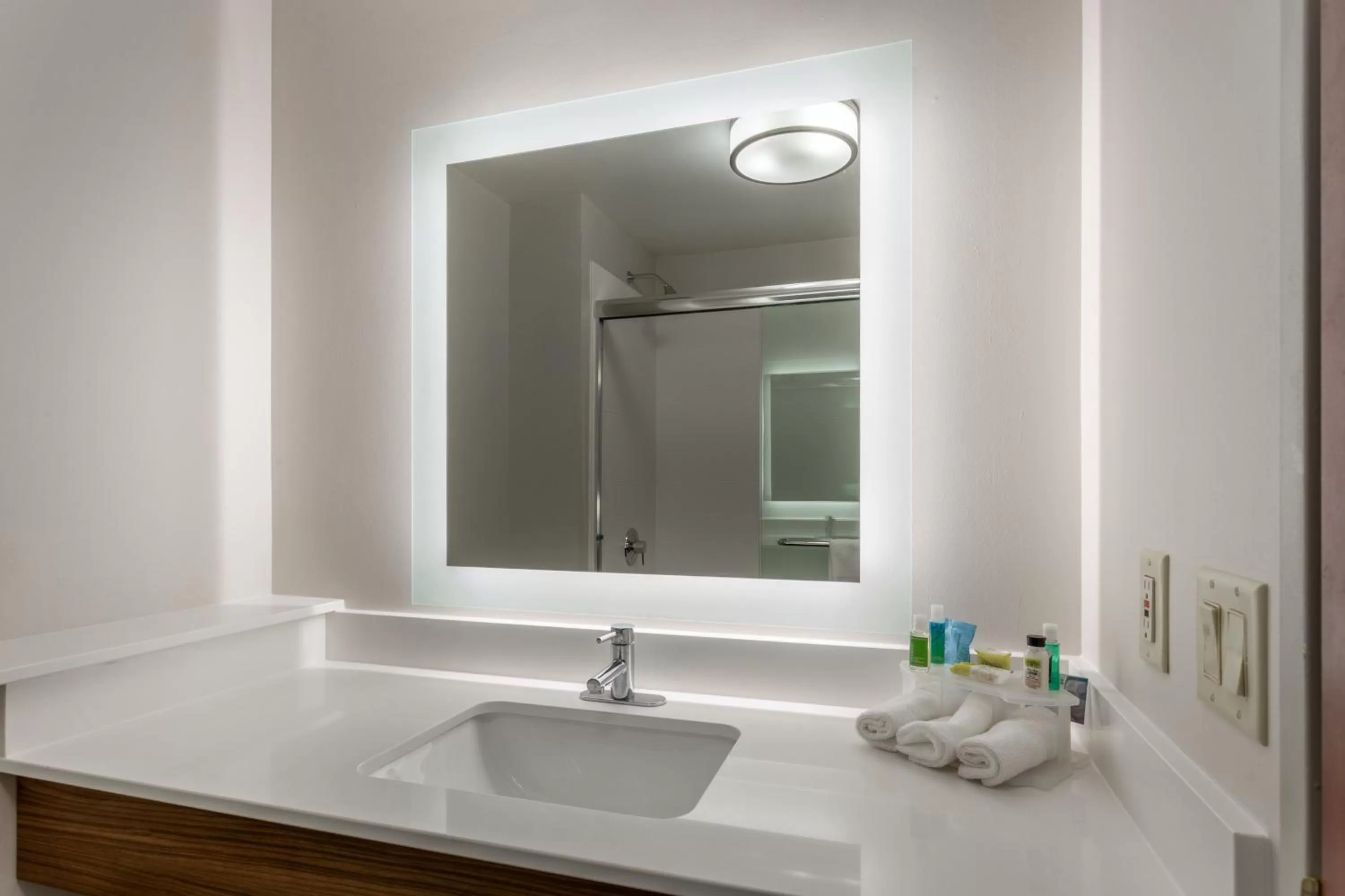 Bathroom in Holiday Inn Express Hotel & Suites Burlington by IHG
