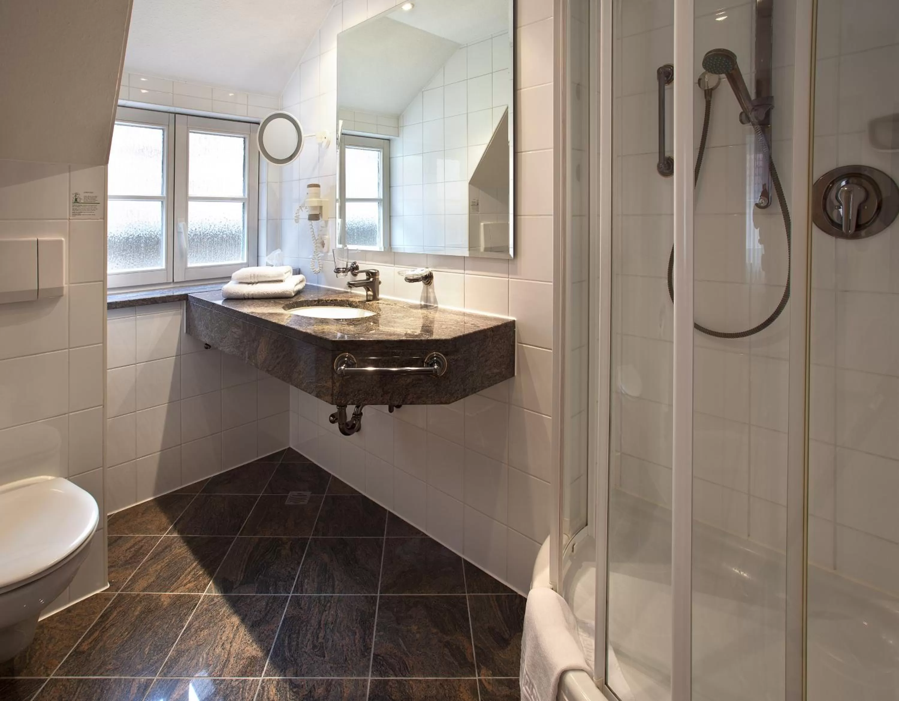 Shower, Bathroom in Hotel Scholl