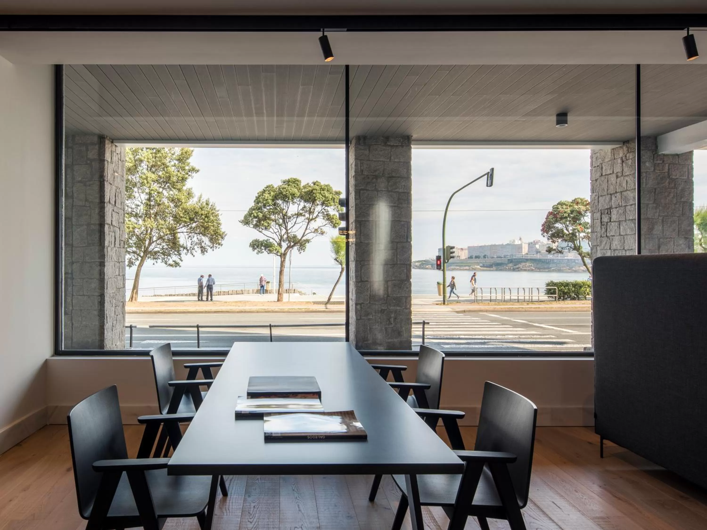 Lobby or reception in Hotel Riazor