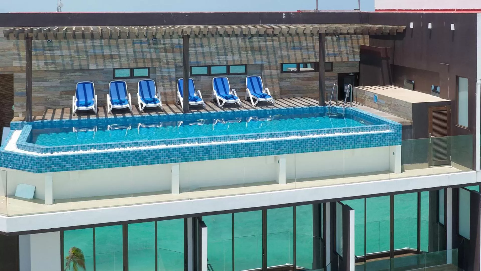 Pool view in Arena Beach Hotel