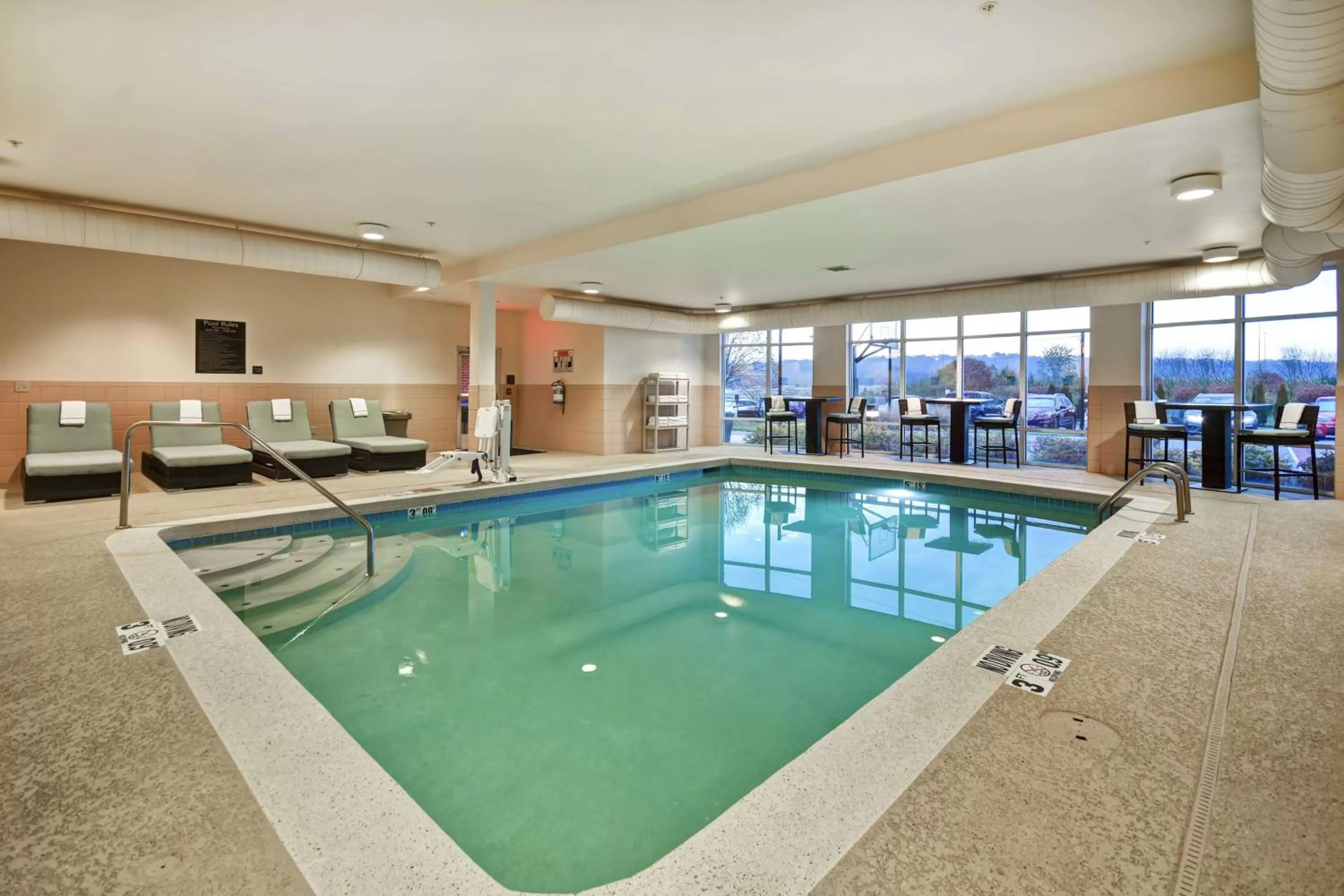 Pool view in Homewood Suites by Hilton Cincinnati-Milford