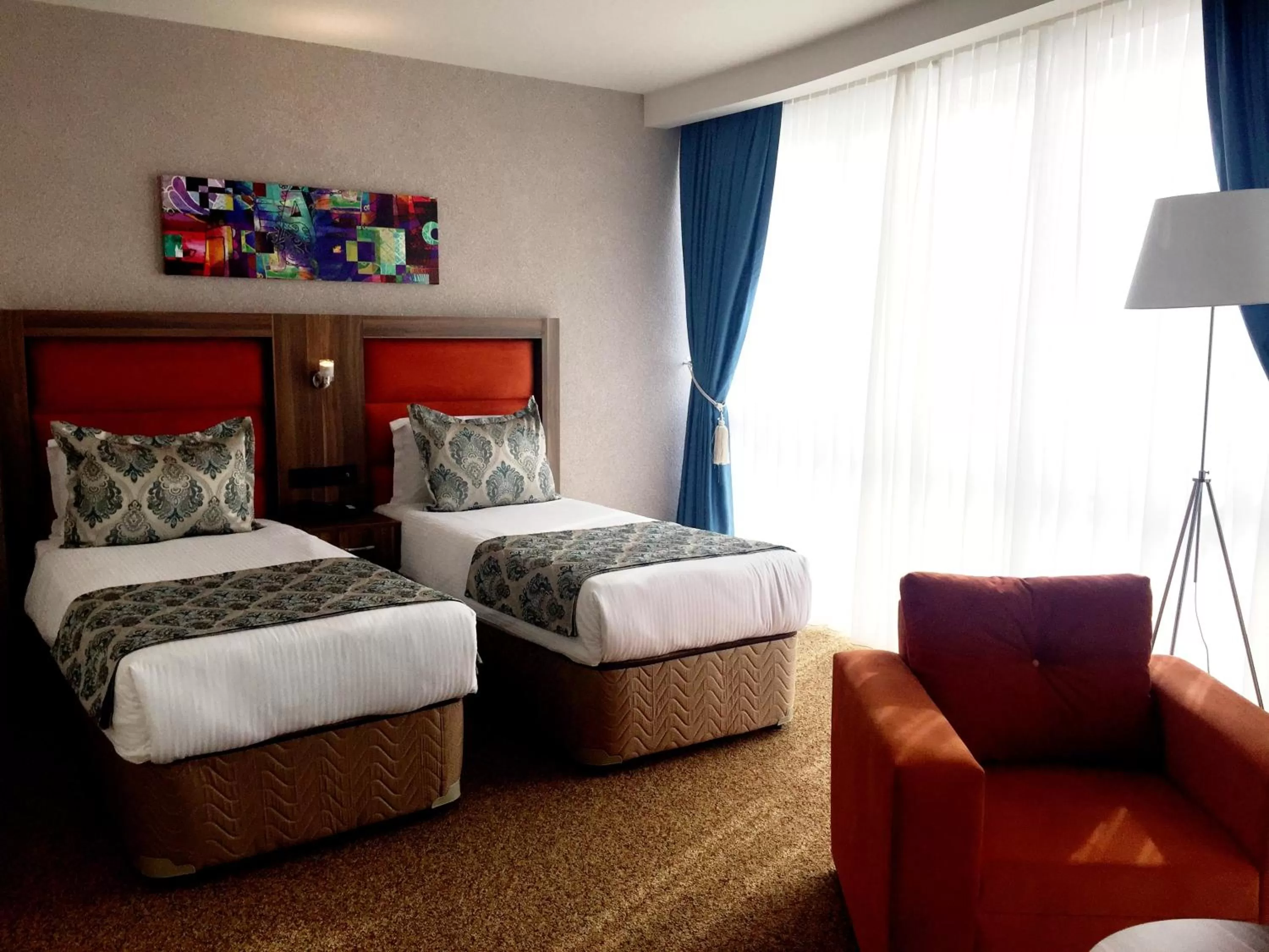 Bed in Sky Tower King Hotel