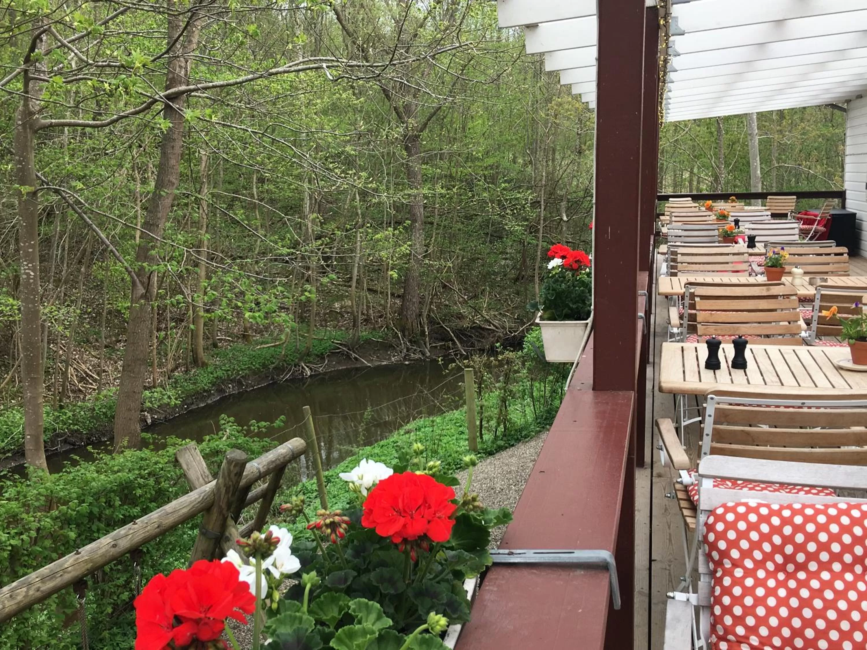 Balcony/Terrace in Bromølle Kro