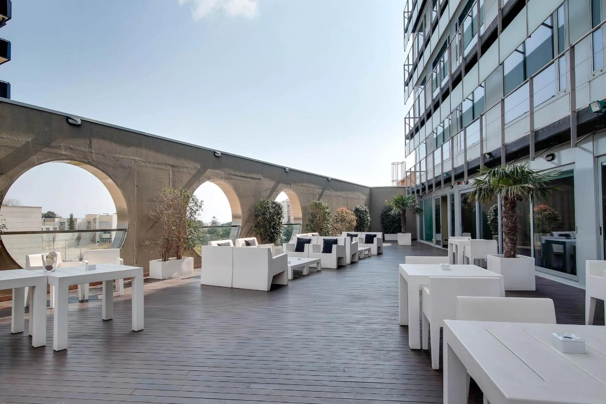 Patio in Hotel Badalona Tower