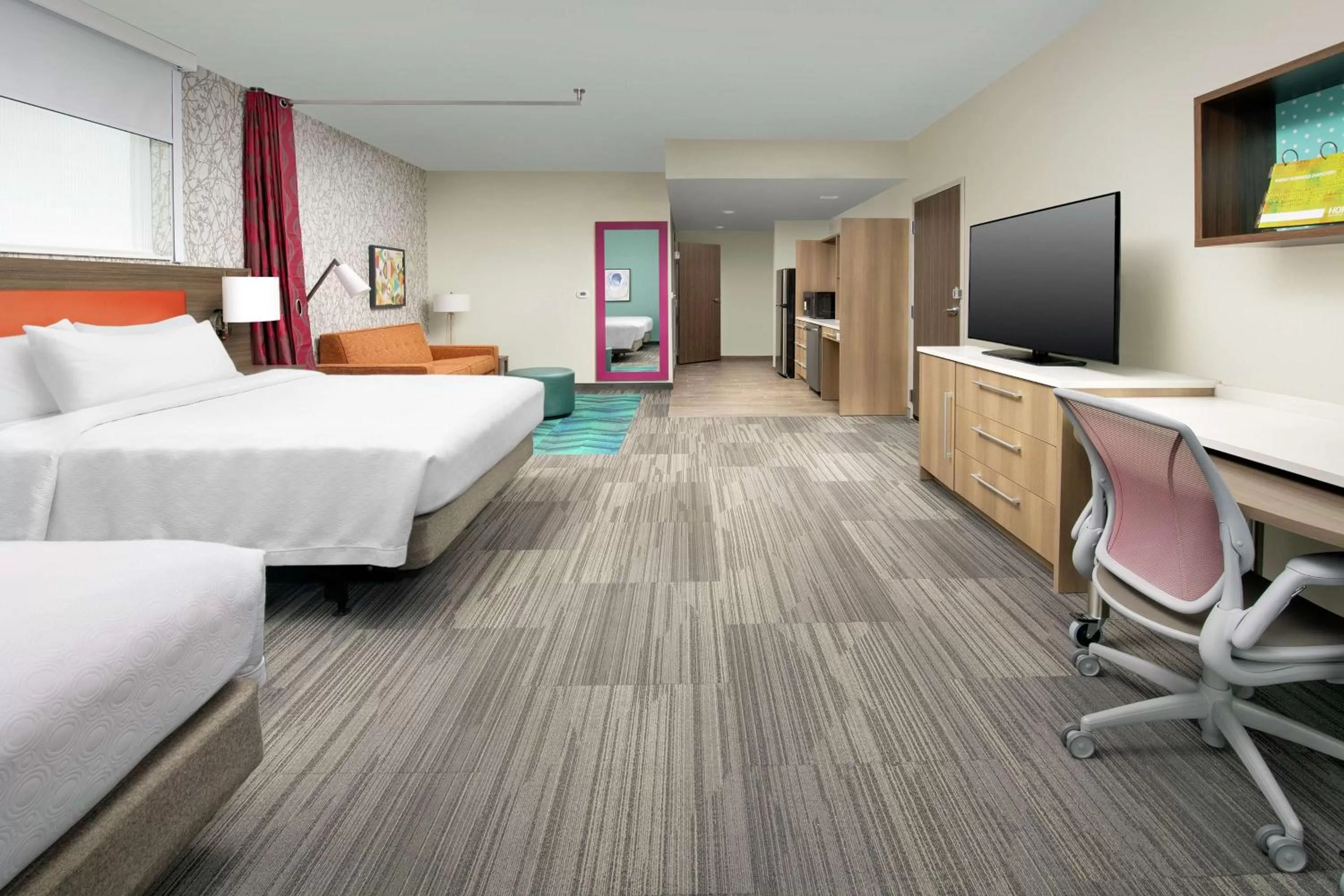 Bed in Home2 Suites By Hilton Edison