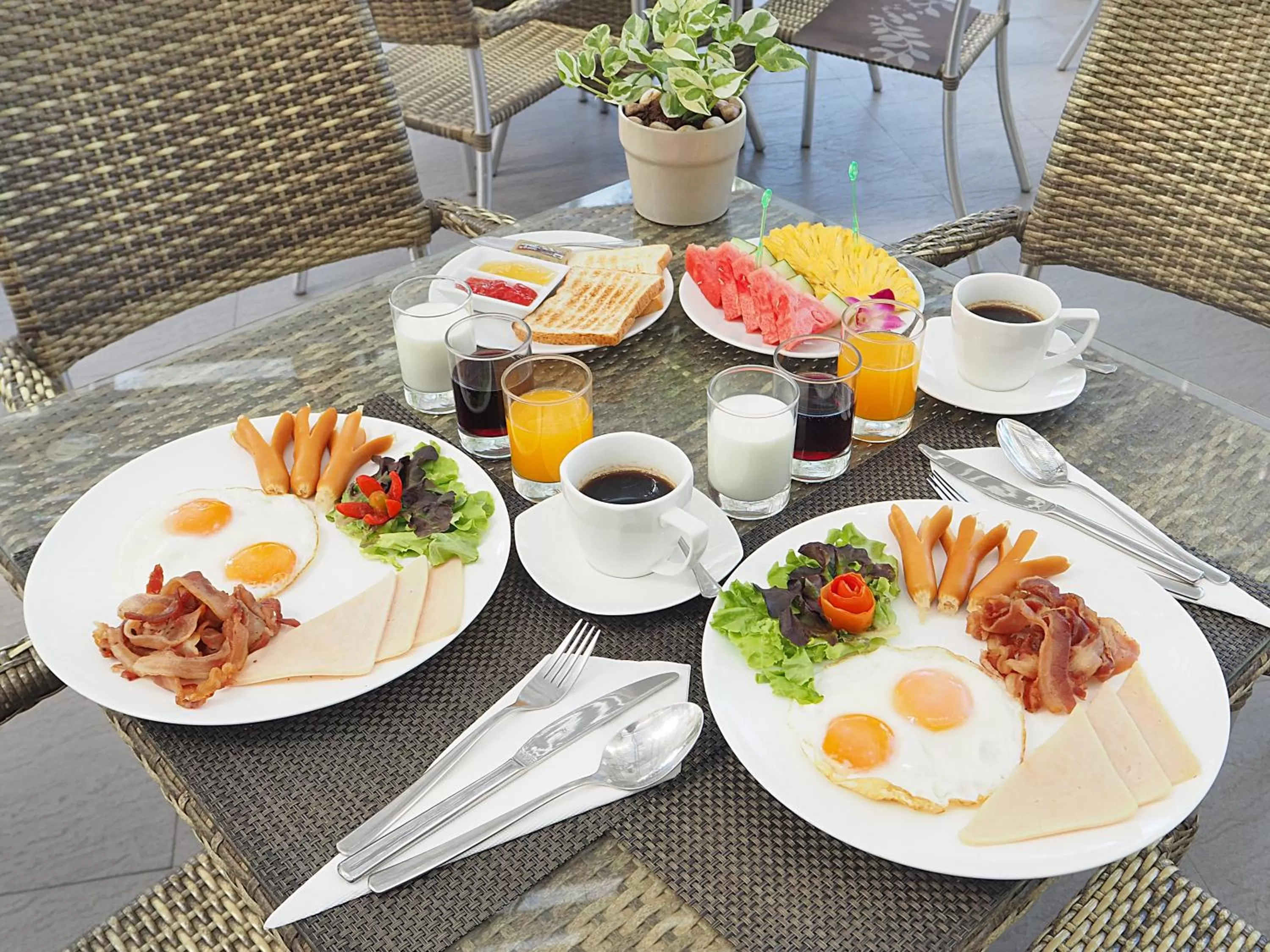 Buffet breakfast in Aonang Buri Resort