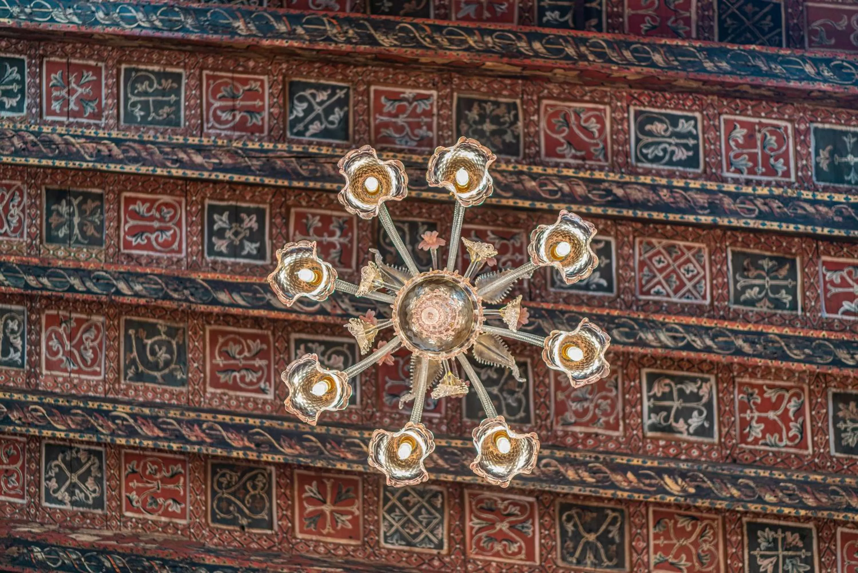 Decorative detail in All’Angelo Art Hotel