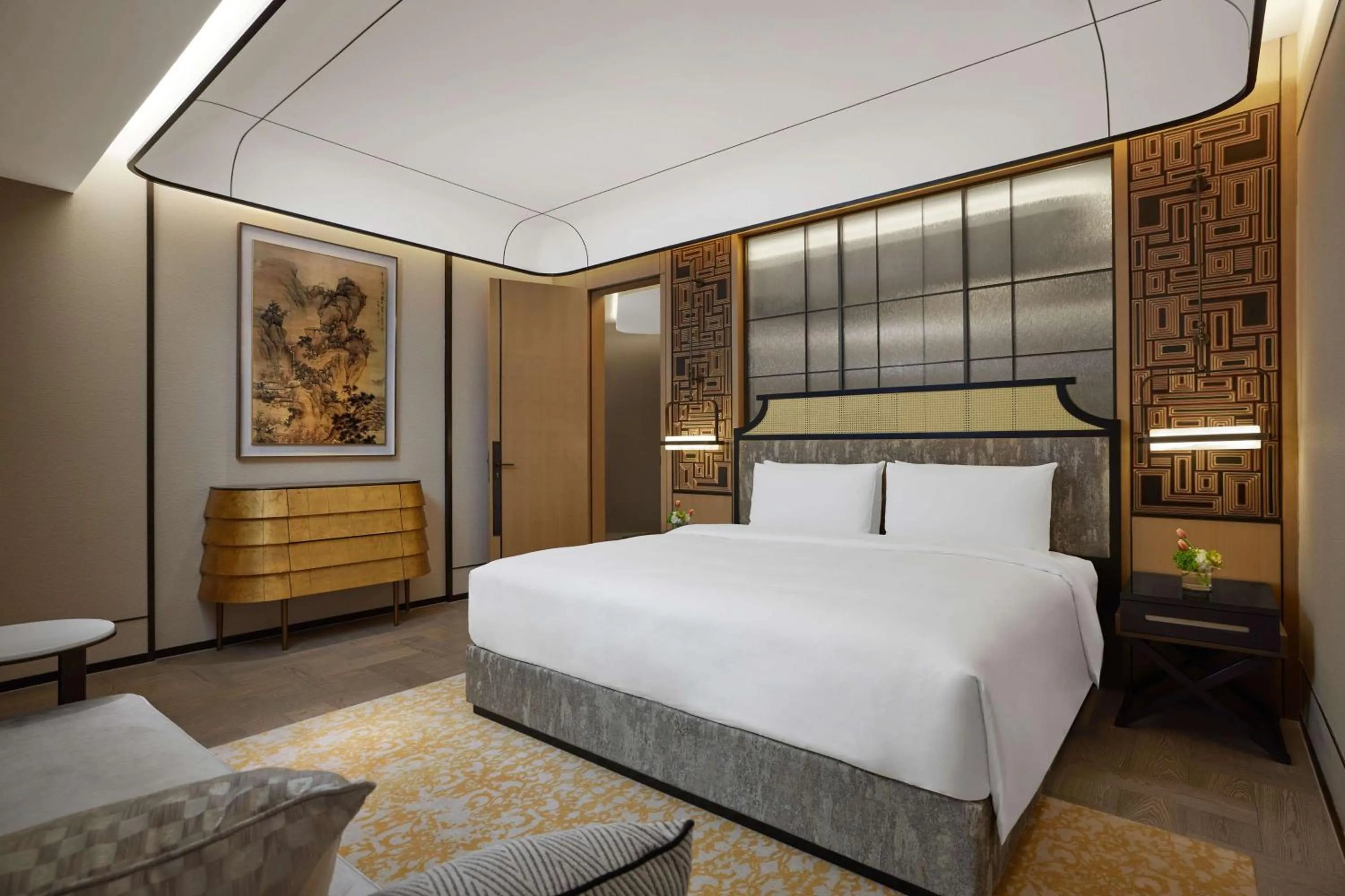 Bed in Conrad Shanghai