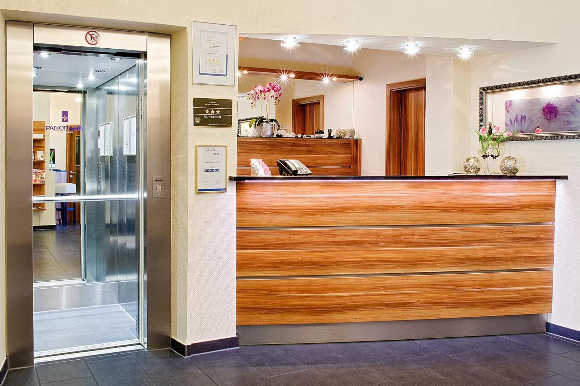 Lobby or reception in Hotel Panorama