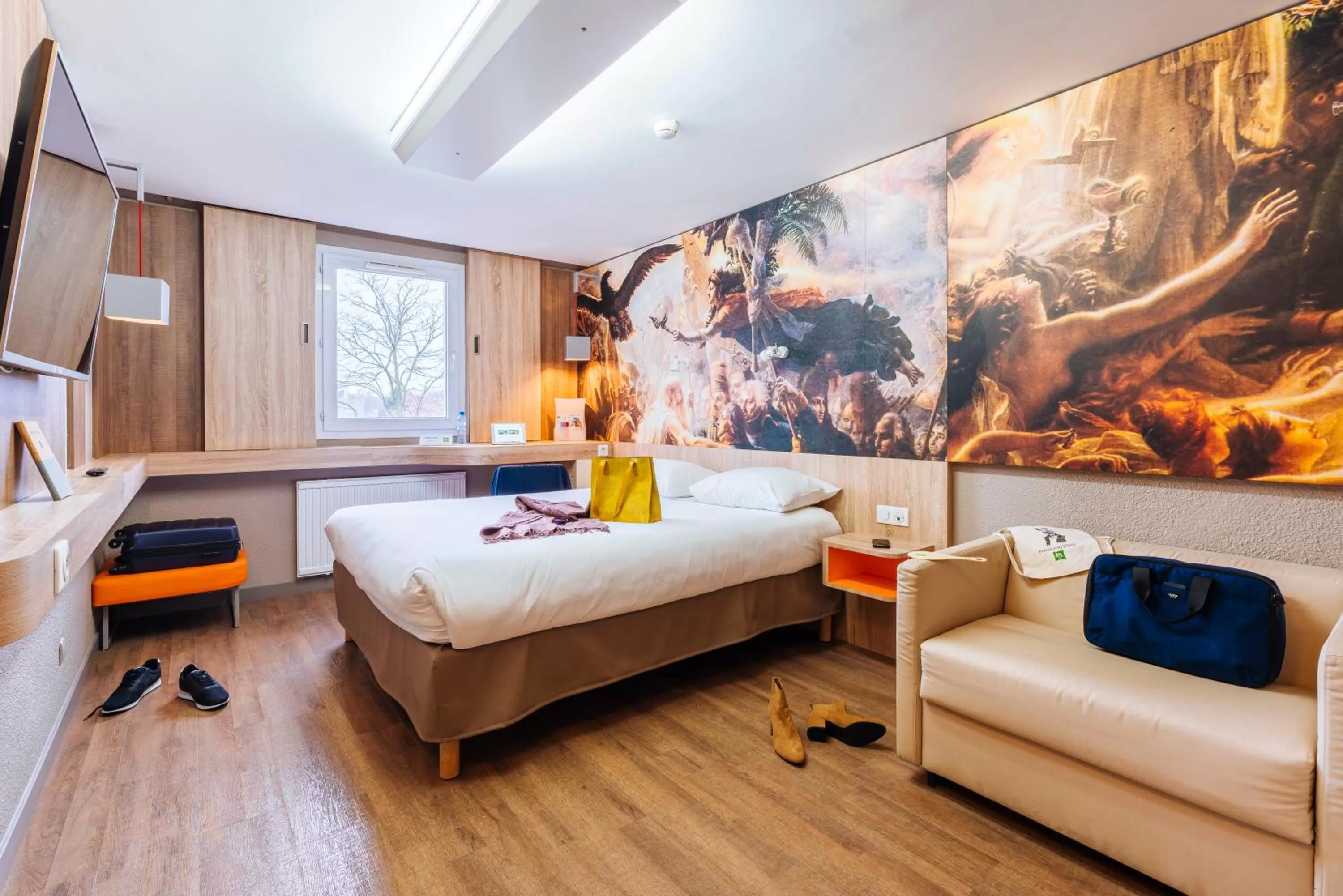 Bedroom, Bed in Ibis Styles Lille Marcq En Baroeul