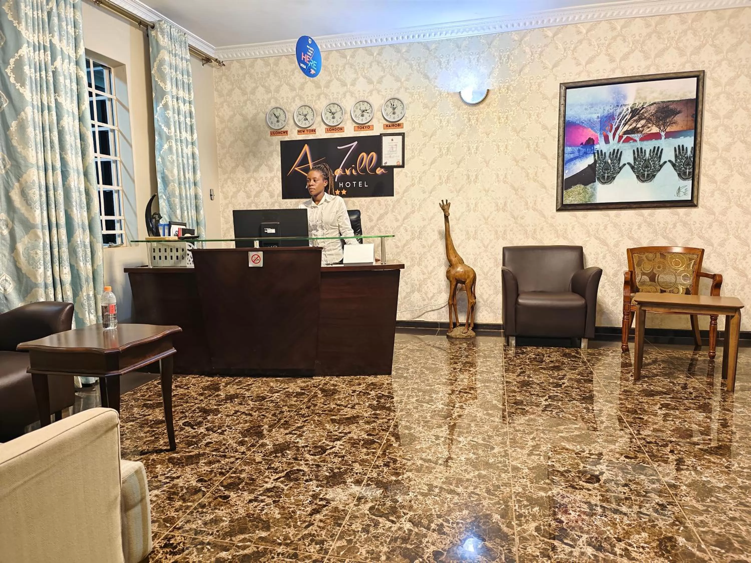 Lobby or reception in Annavilla7 Lilongwe Aparthotel