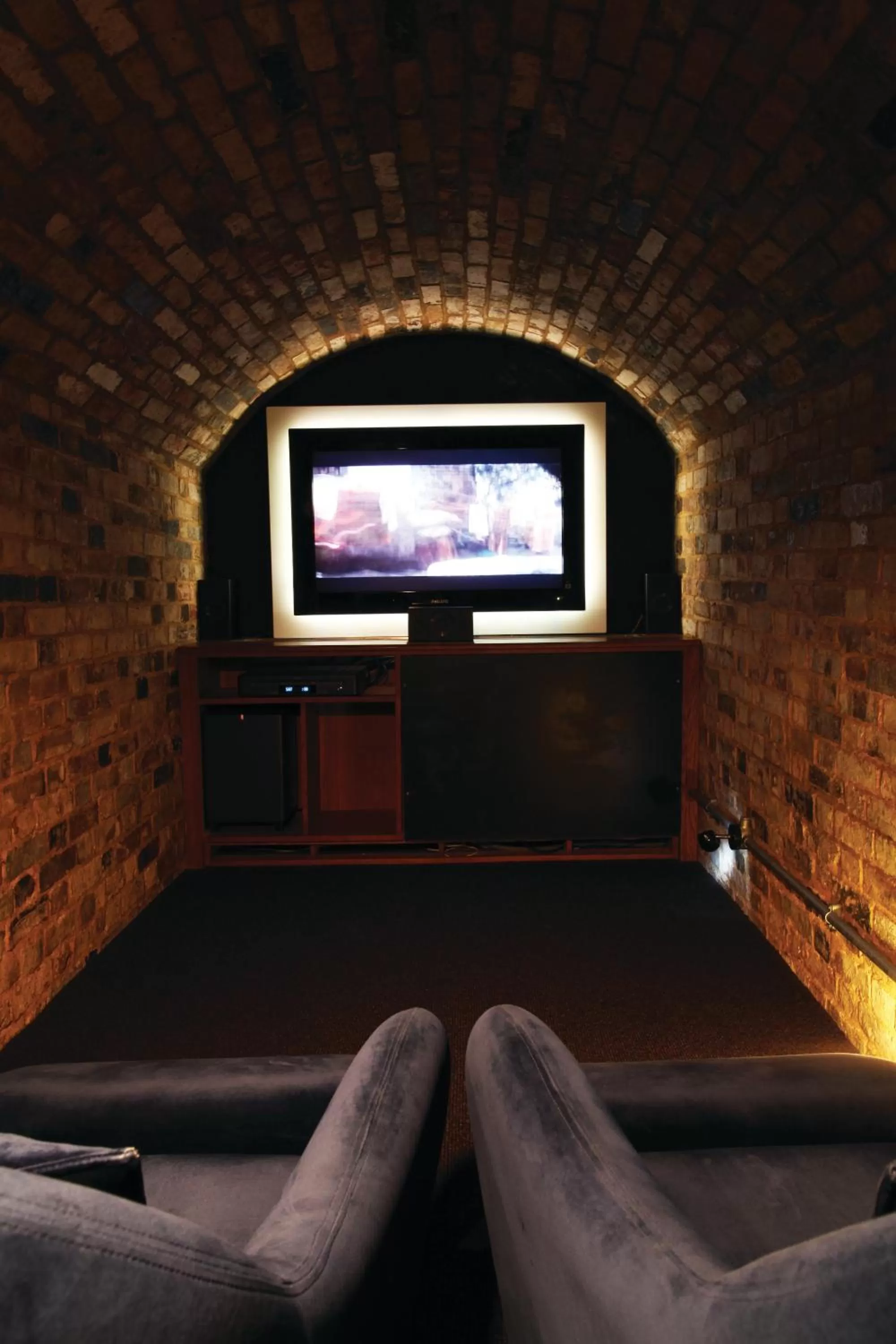 Communal lounge/ TV room in Hotel du Vin & Bistro Cambridge