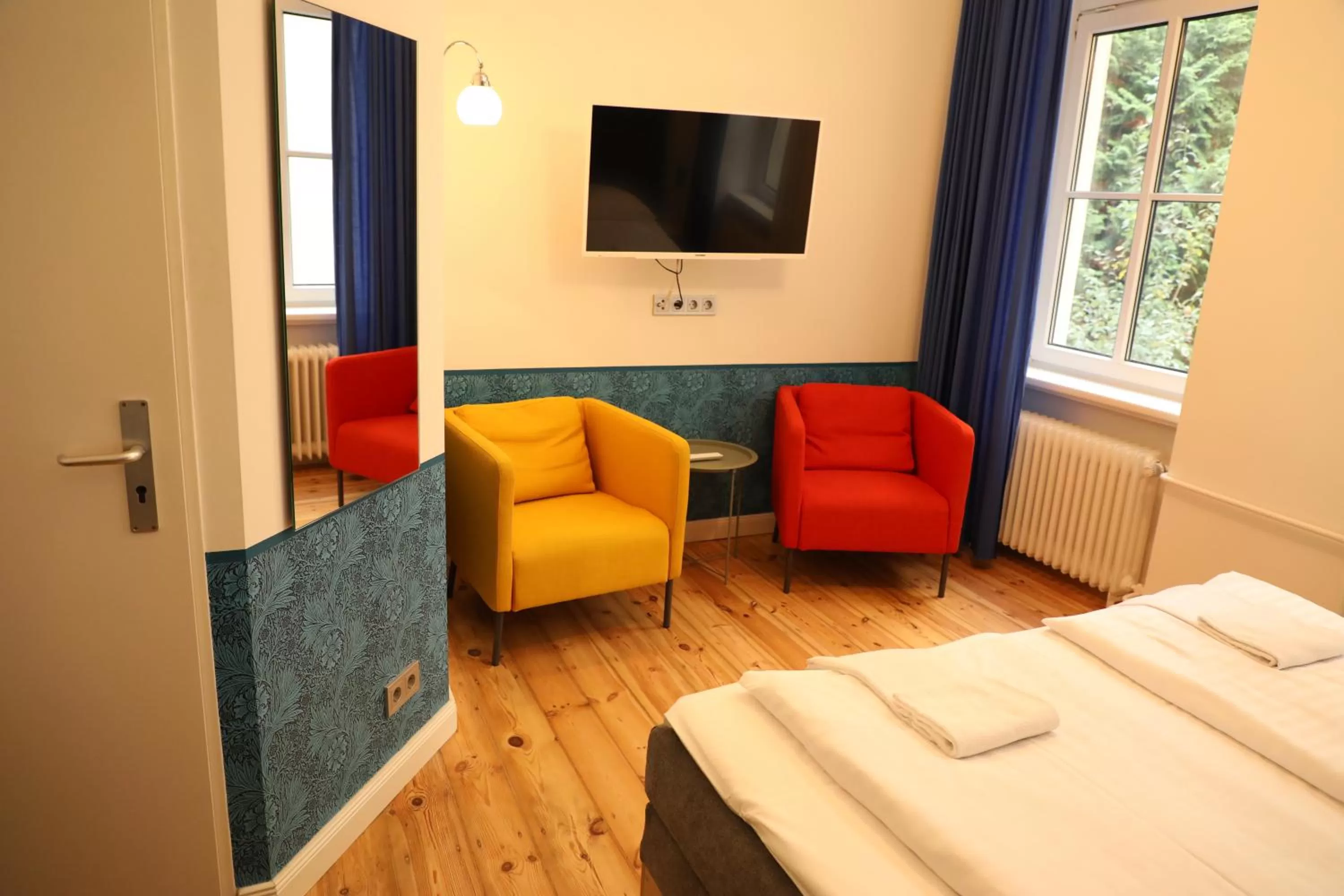 Bed in Art Hotel Charlottenburger Hof Berlin