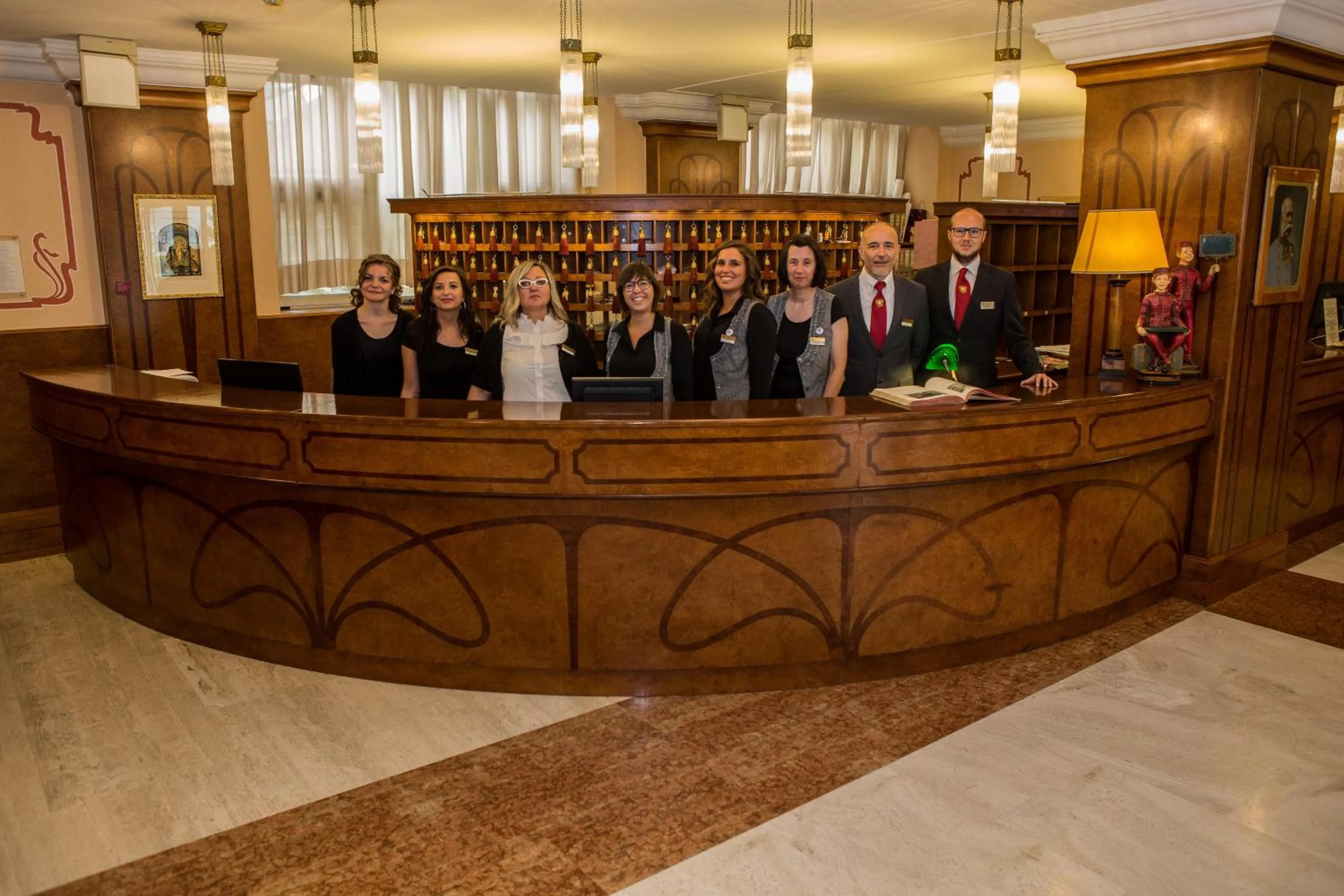 Staff in Grand Hotel Astoria