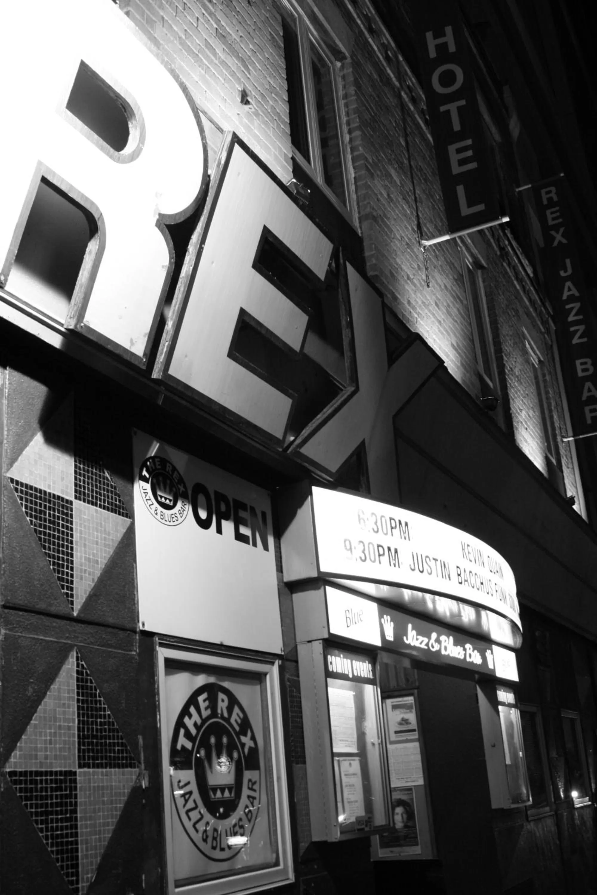 Facade/entrance in The Rex Hotel Jazz & Blues Bar