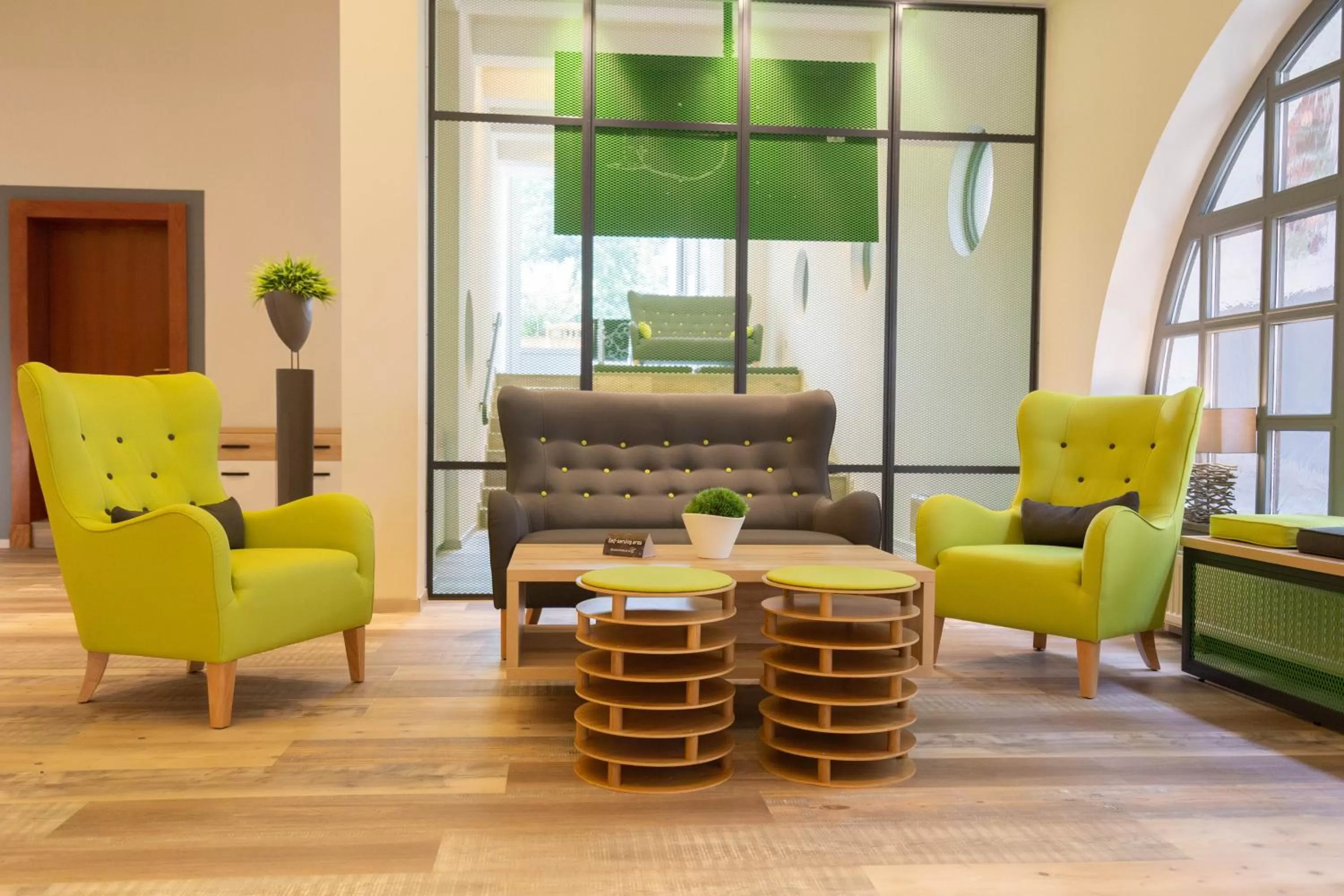 Lobby or reception in Das Ebertor - Hotel & Hostel