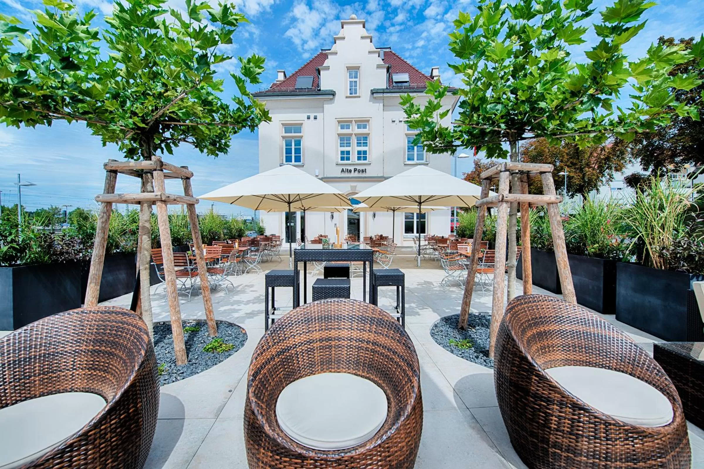 Patio in Welcome Hotel Neckarsulm
