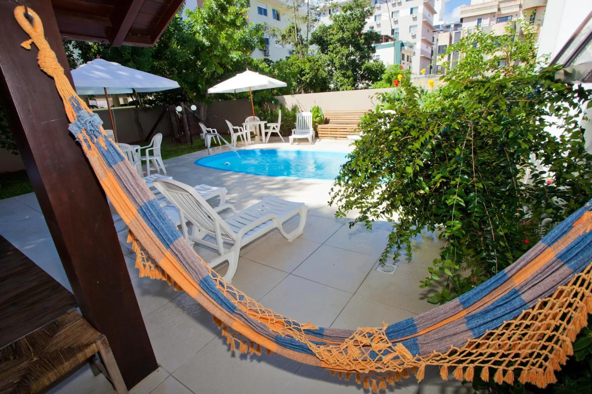 Patio, Swimming Pool in Beach House Floripa