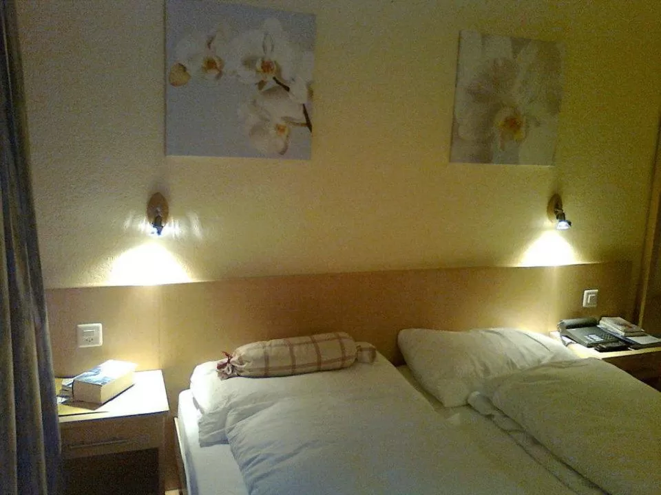 Bed in Hotel Sherlock Holmes & Khana Restaurant "nur 200 m zur Gondelbahn Hasliberg"