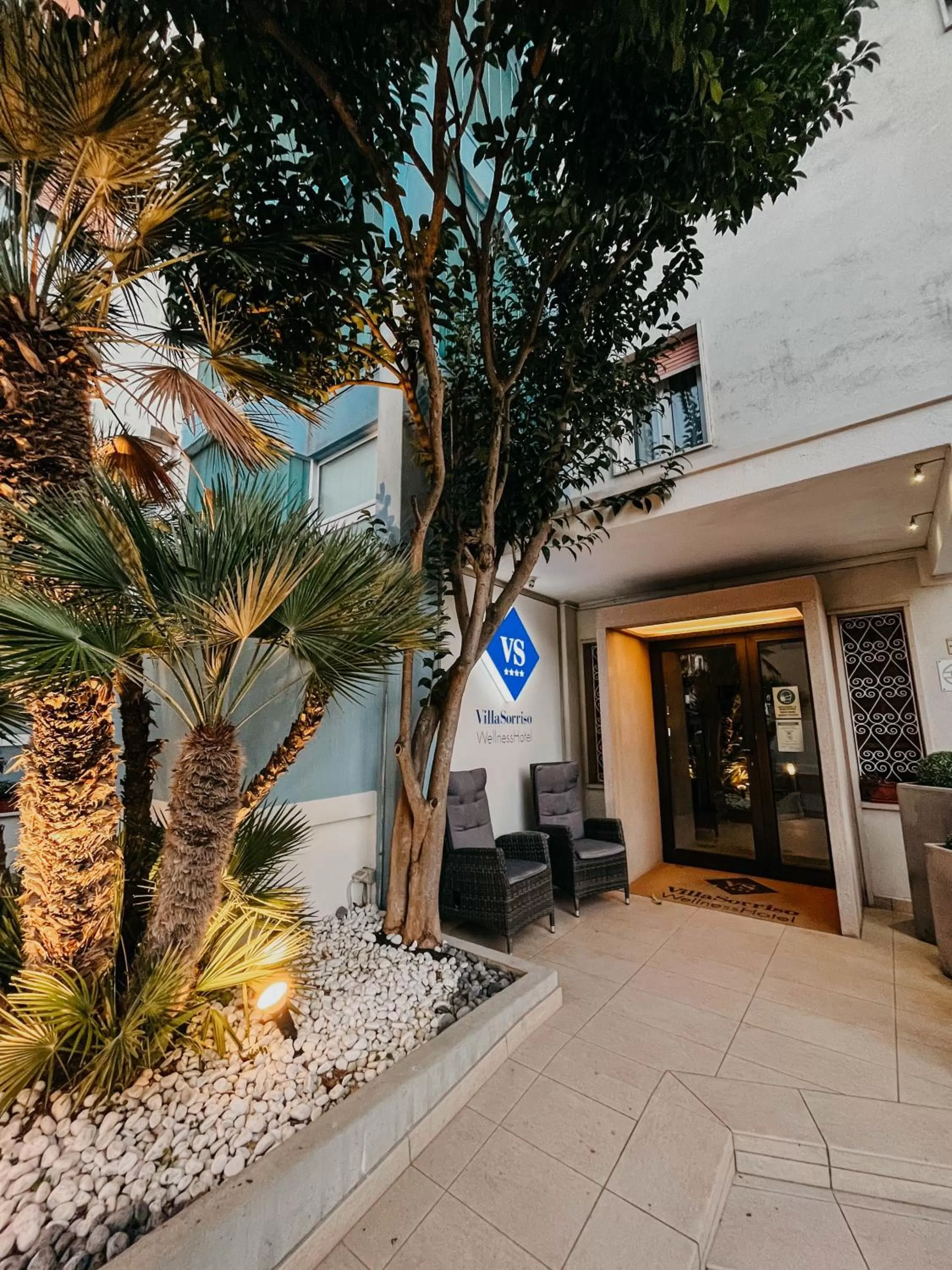 Facade/entrance in Hotel Villa Sorriso