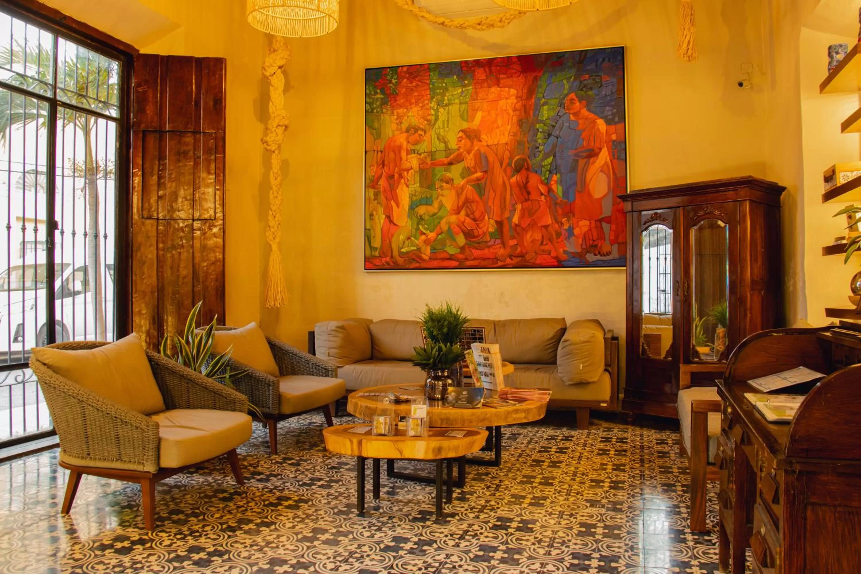 Living room in Hotel Marionetas