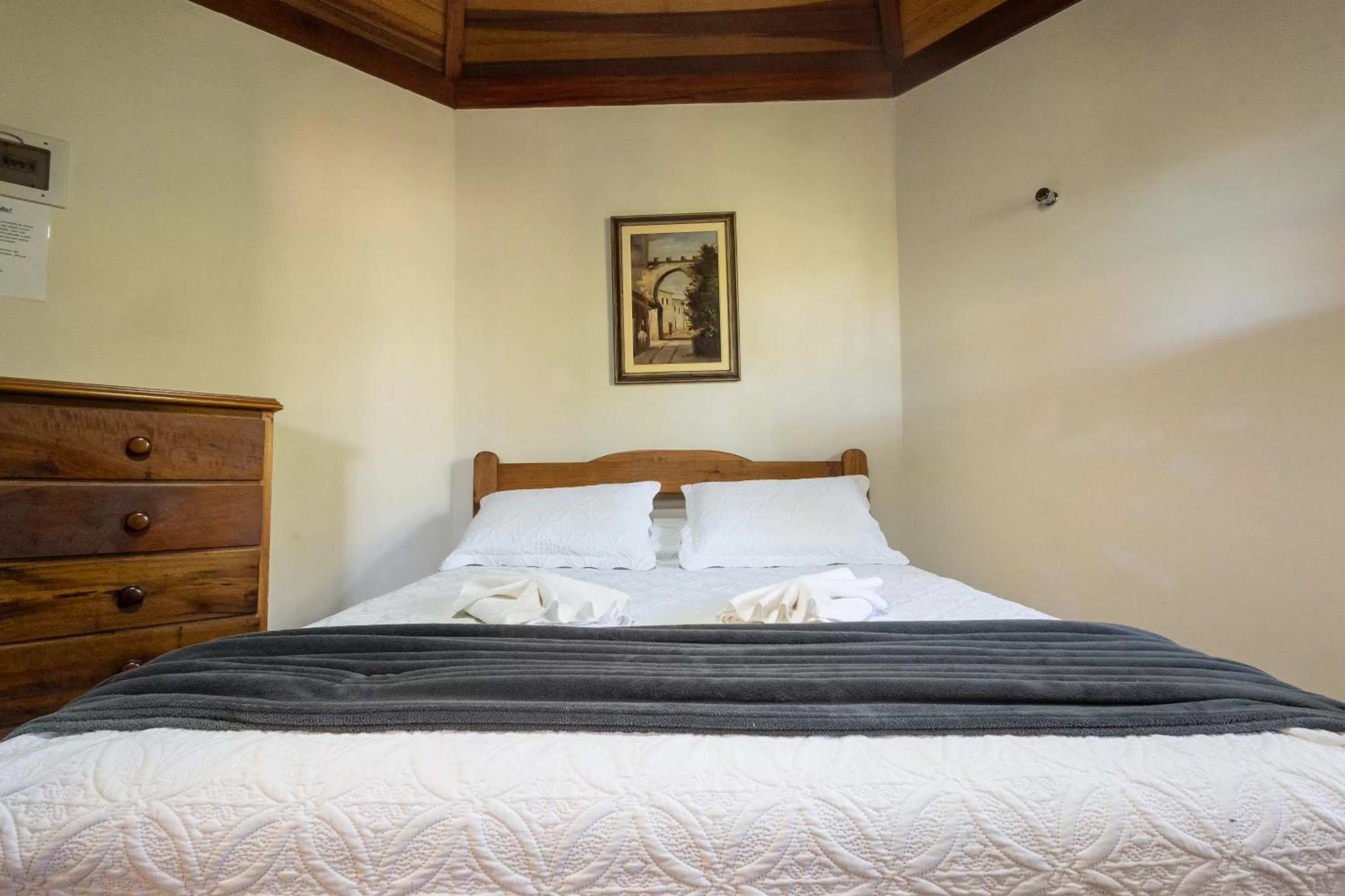 Bed in Chalés 3 Pinheiros