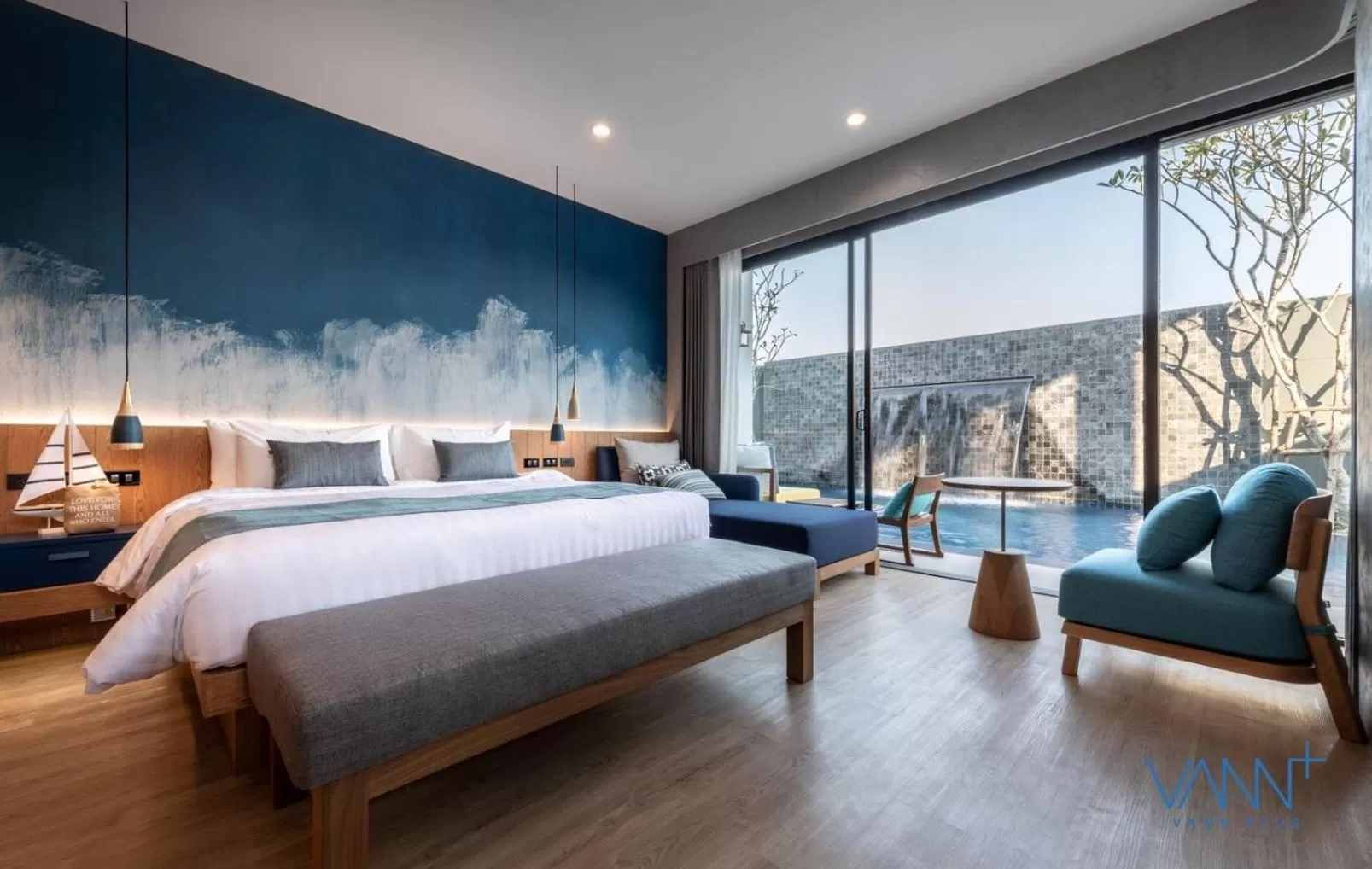 Bed in Vann Hua Hin Resort