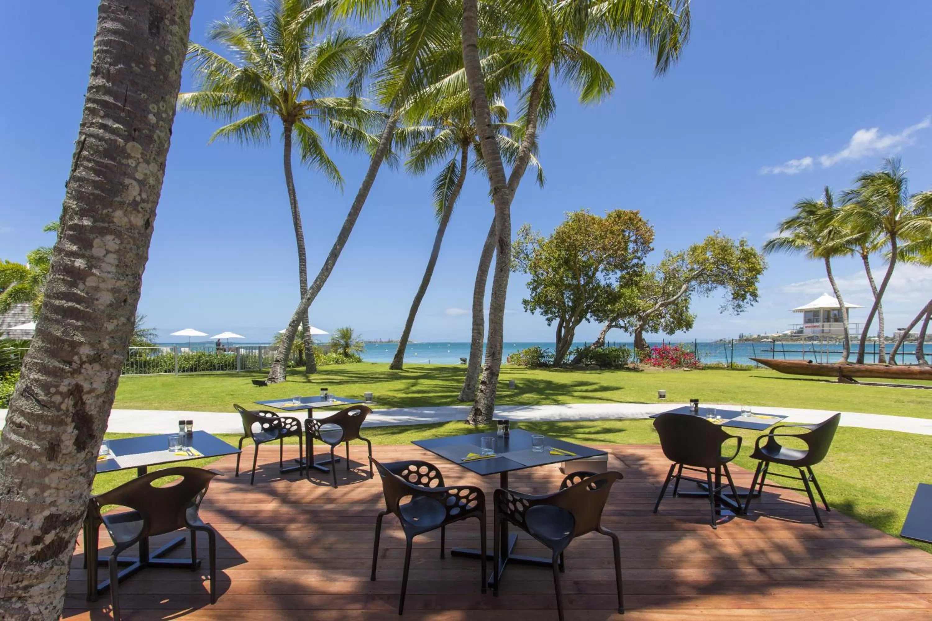 Patio in Chateau Royal Beach Resort & Spa, Noumea