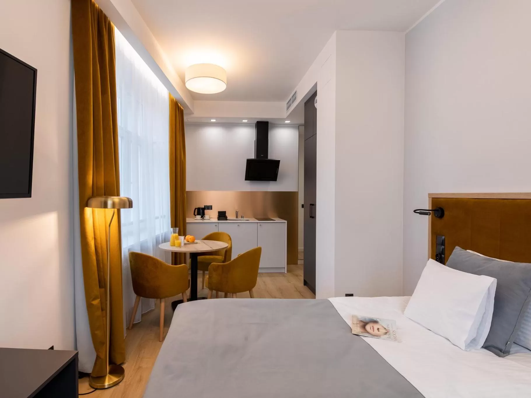 Bed in SQUARE APARTMENTS GDYNIA