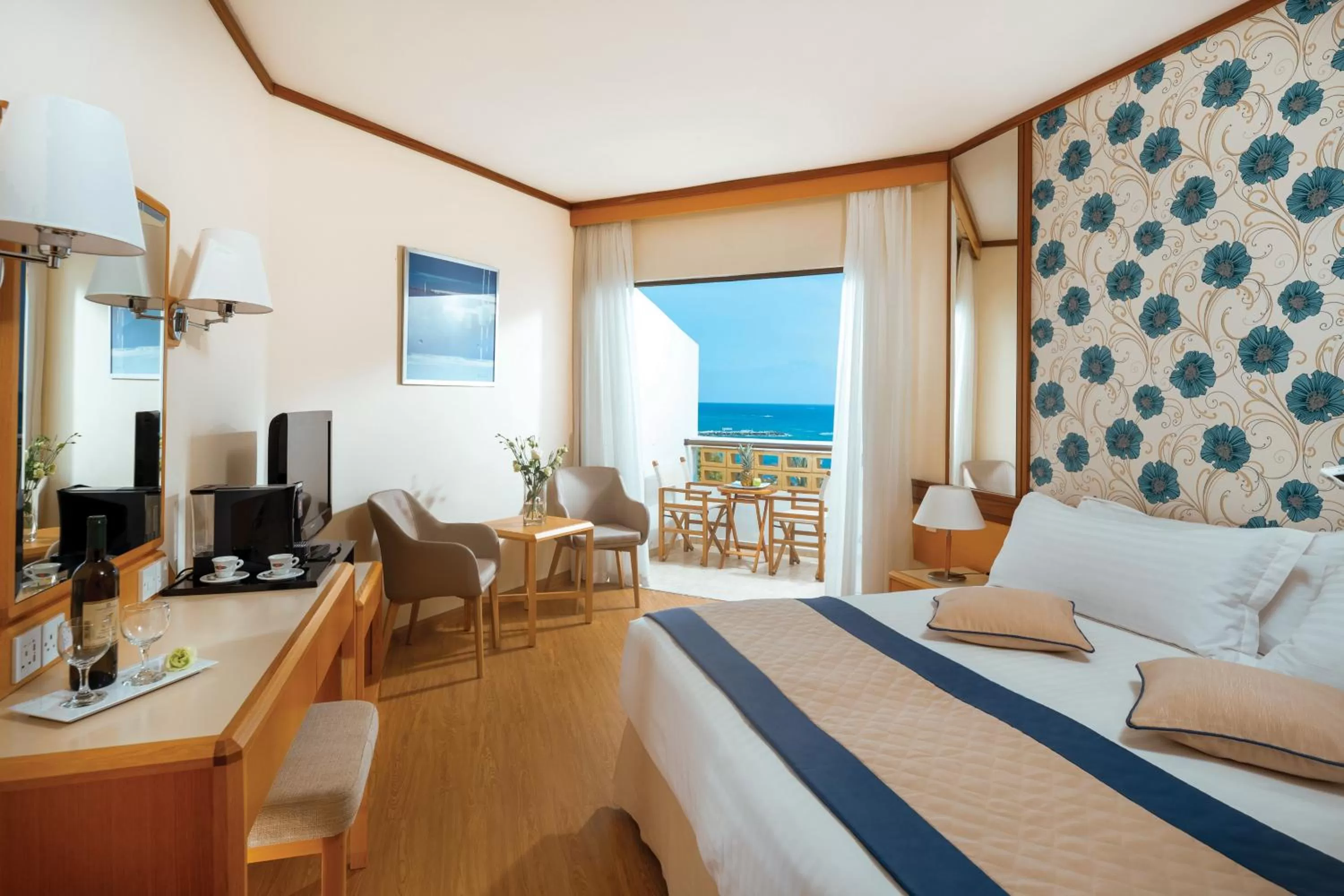 Bedroom, Bed in Constantinou Bros Athena Royal Beach Hotel