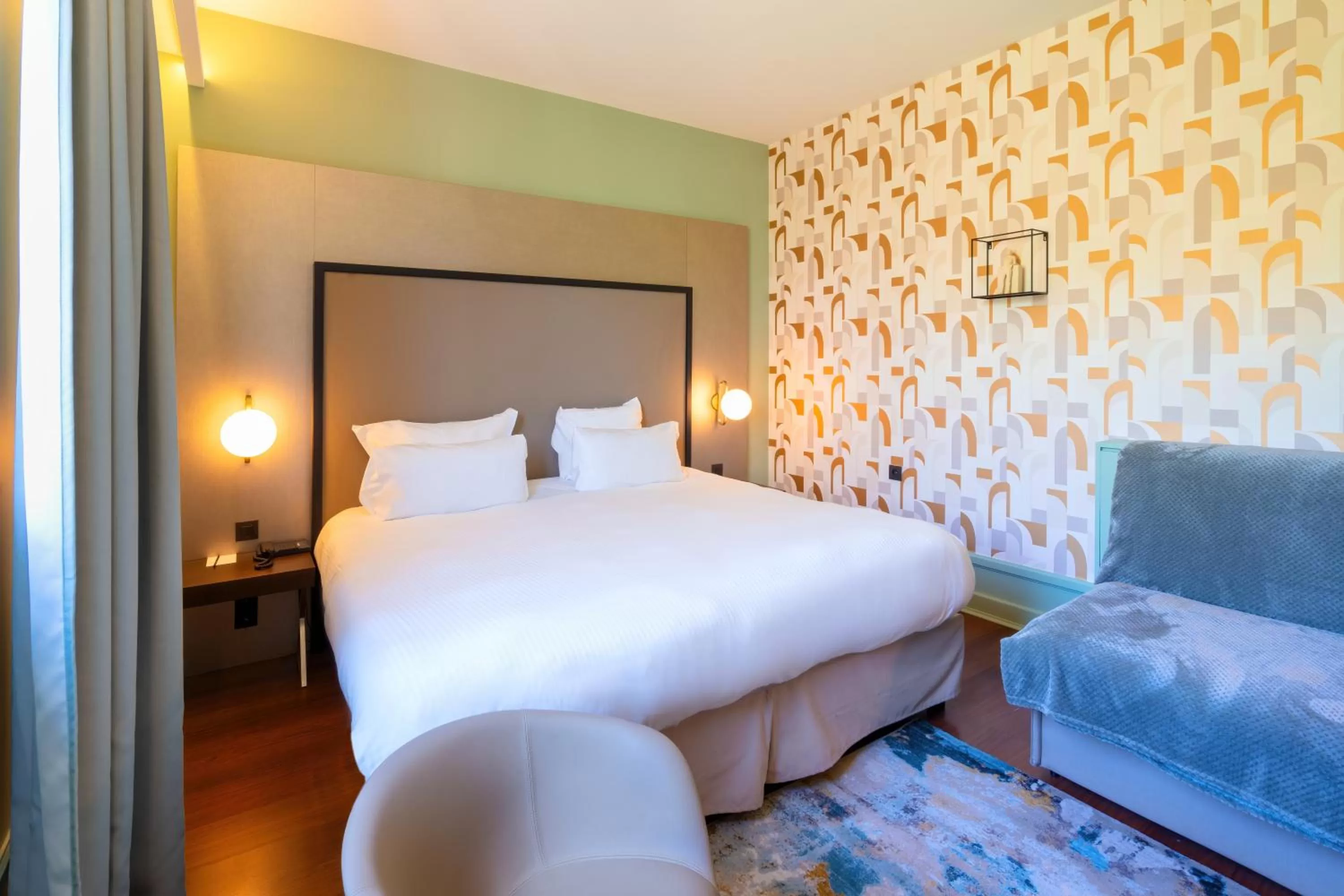 Bedroom, Bed in Le Splendid Hotel Lac D'Annecy - Handwritten Collection