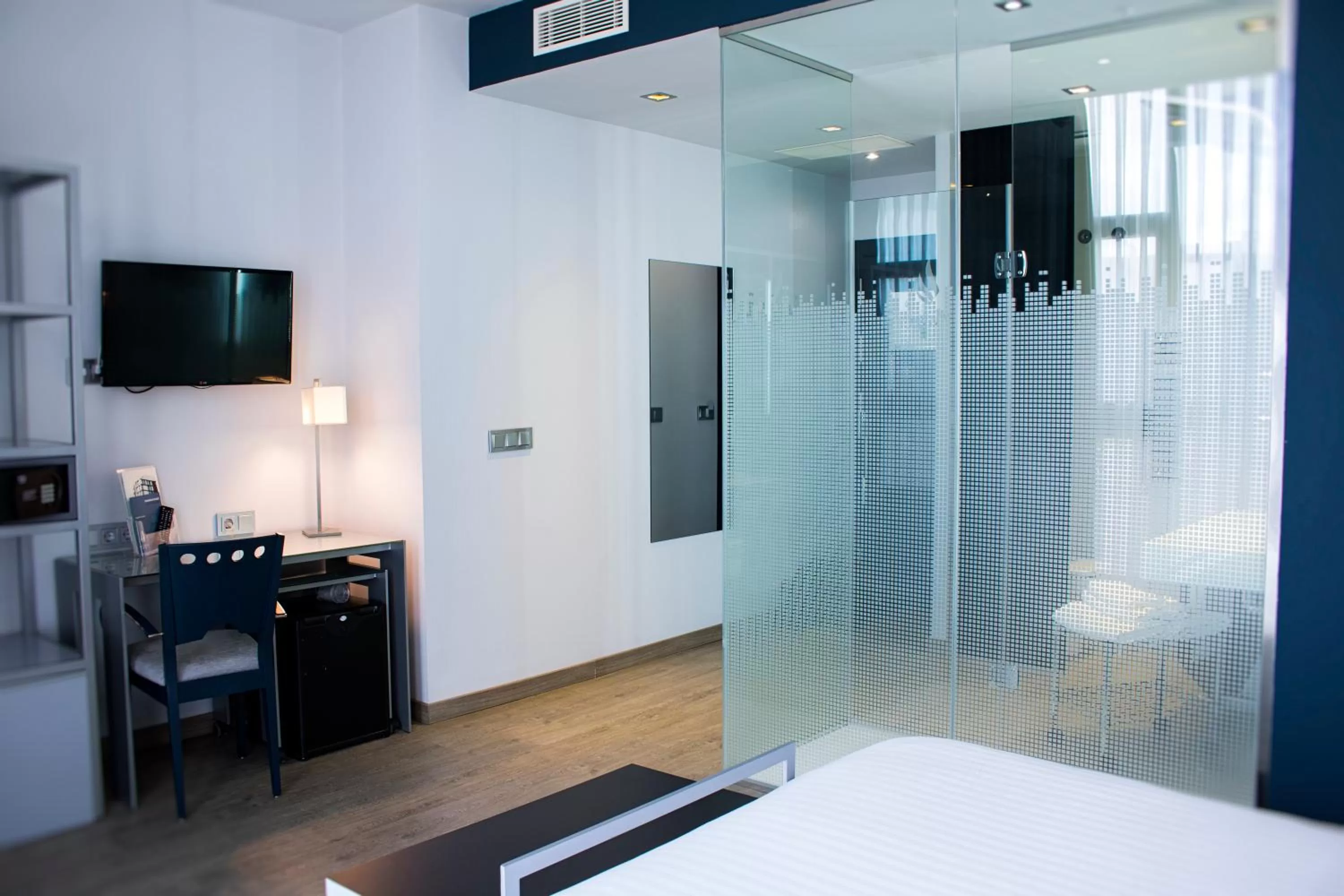 Decorative detail, Bed in Hotel Santa Eulalia