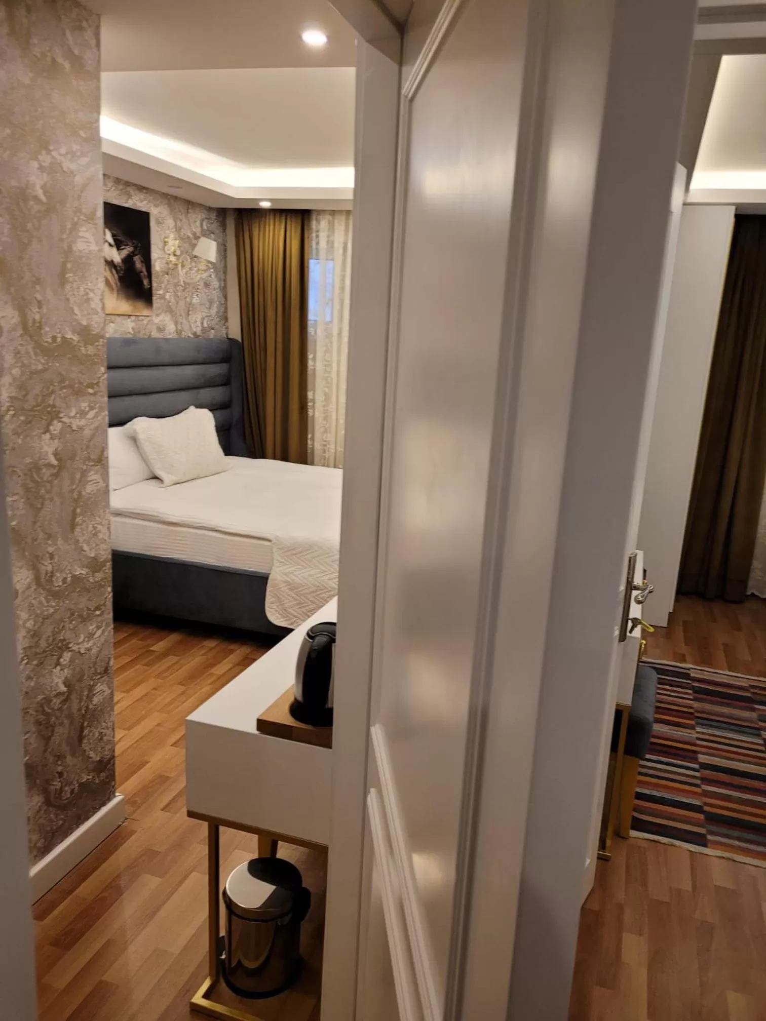 Bed in Mr BEYAZ HOTEL