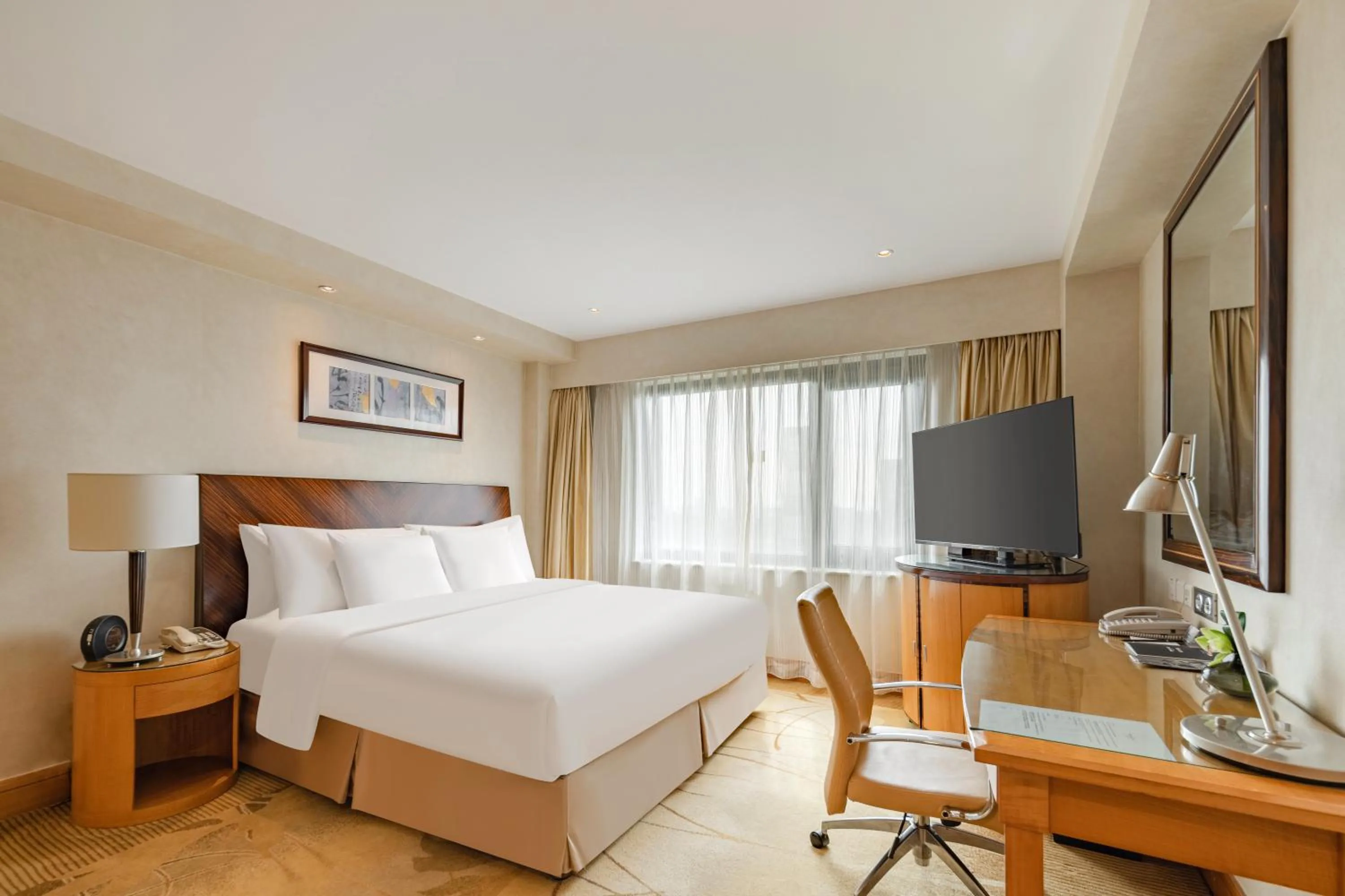 Bed in Radisson Collection Hotel, Yangtze Shanghai