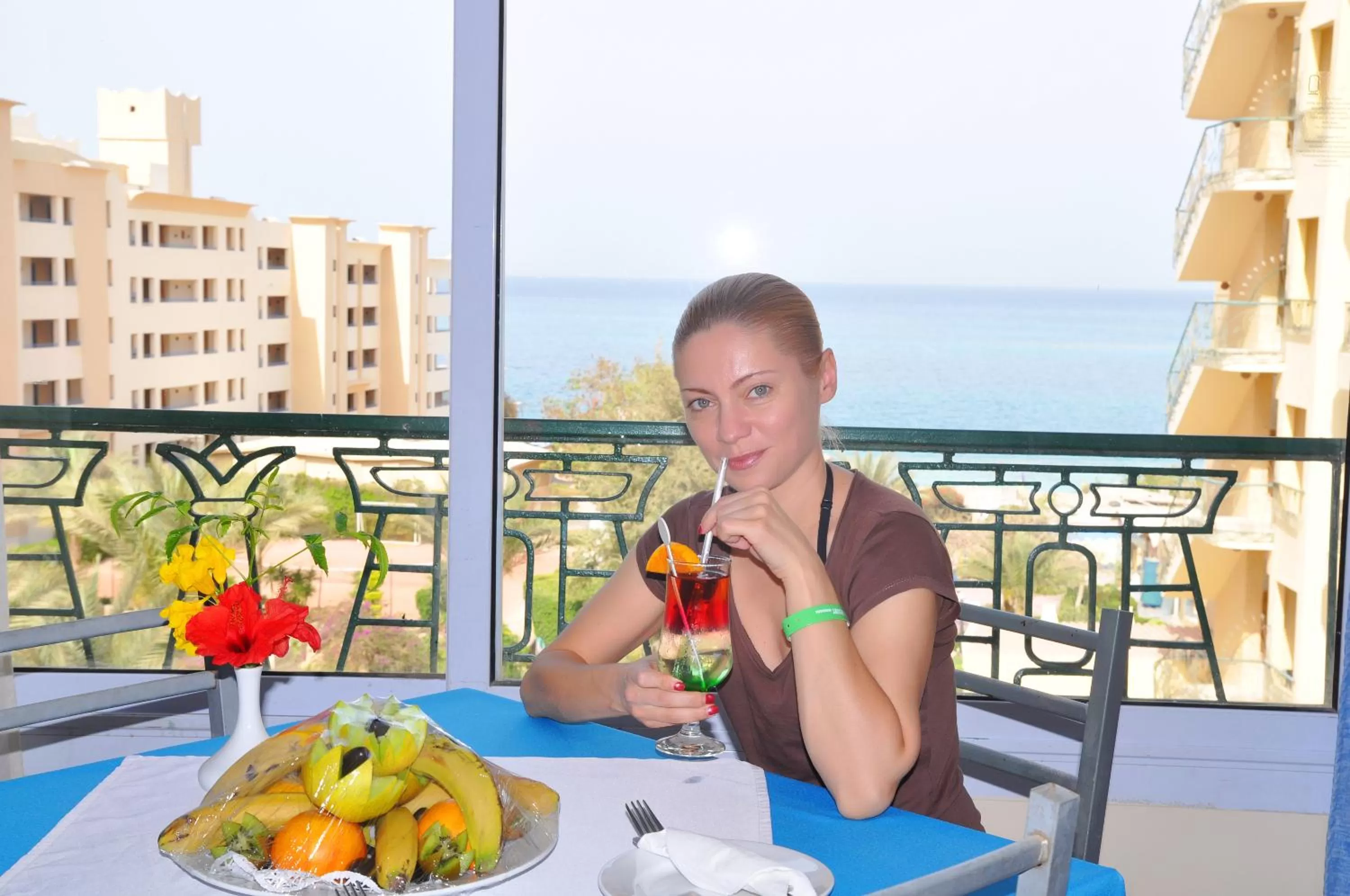 Balcony/Terrace in King Tut Aqua Park Beach Resort