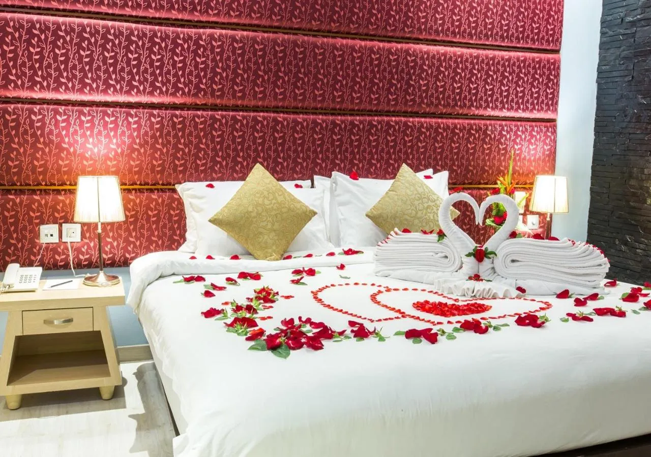 Bed in IndoChine Resort and Villas