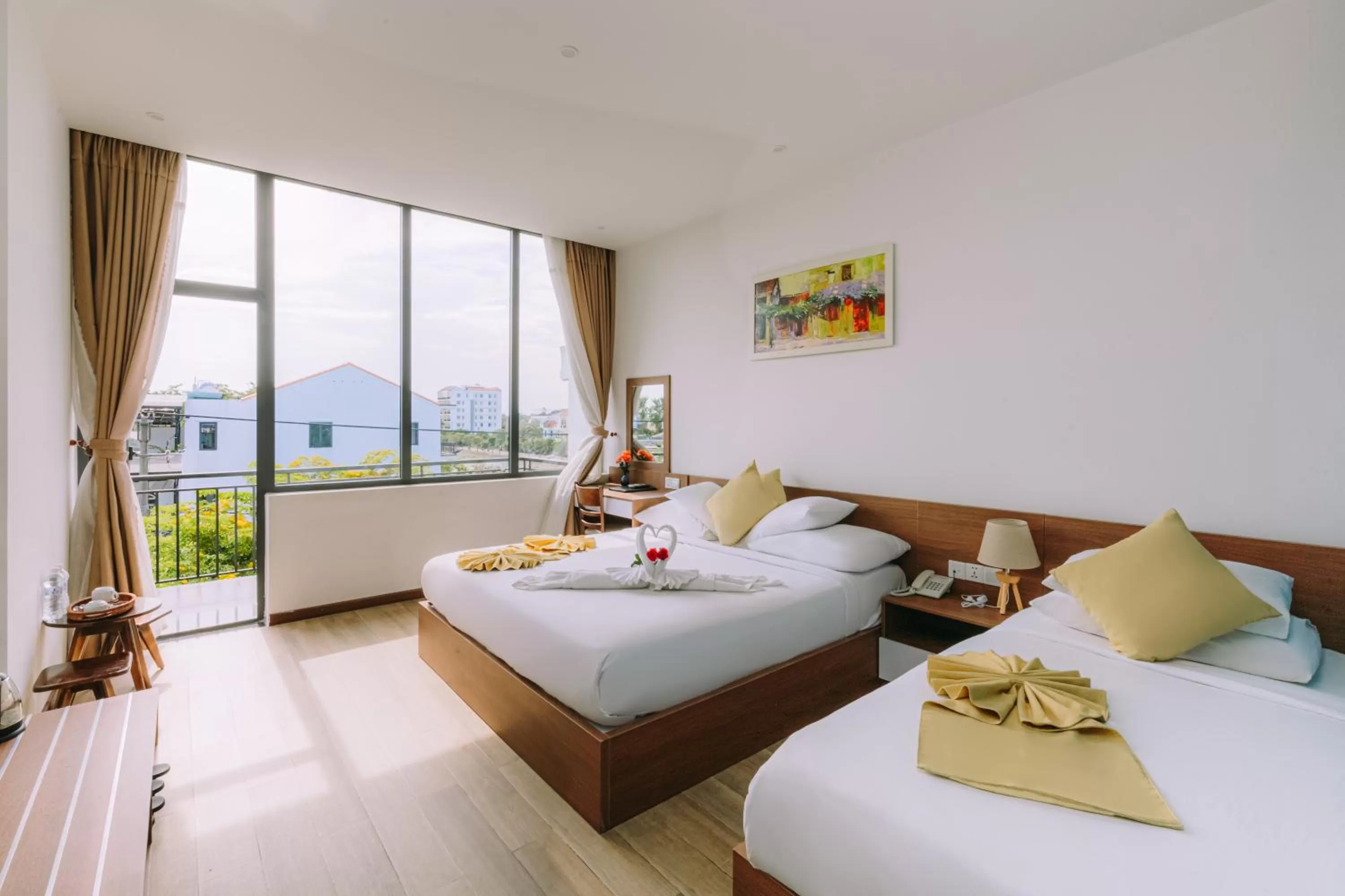 Balcony/Terrace, Bed in Hoi An Majestic Villa