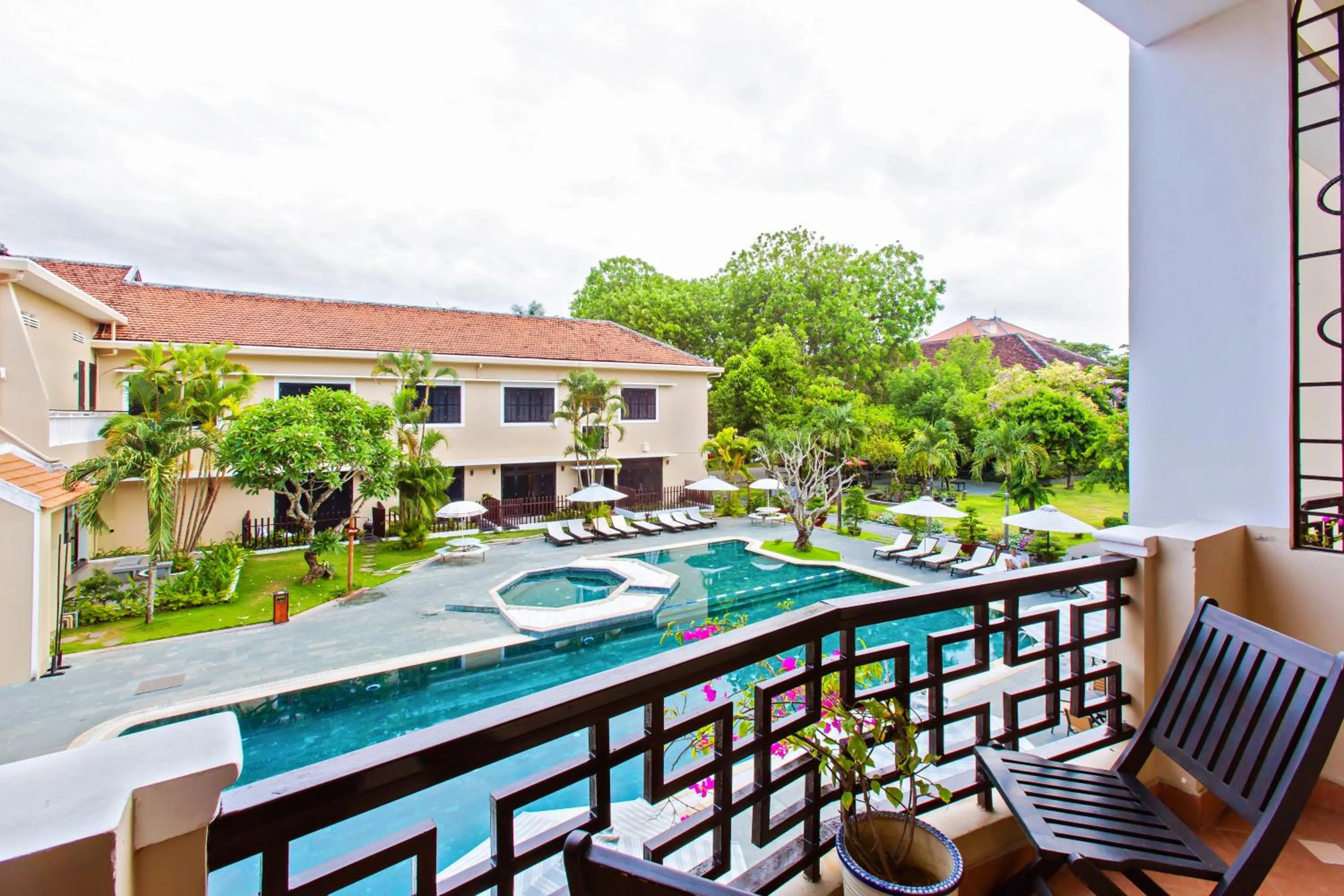 Pool view in HOI AN HISTORIC HOTEL