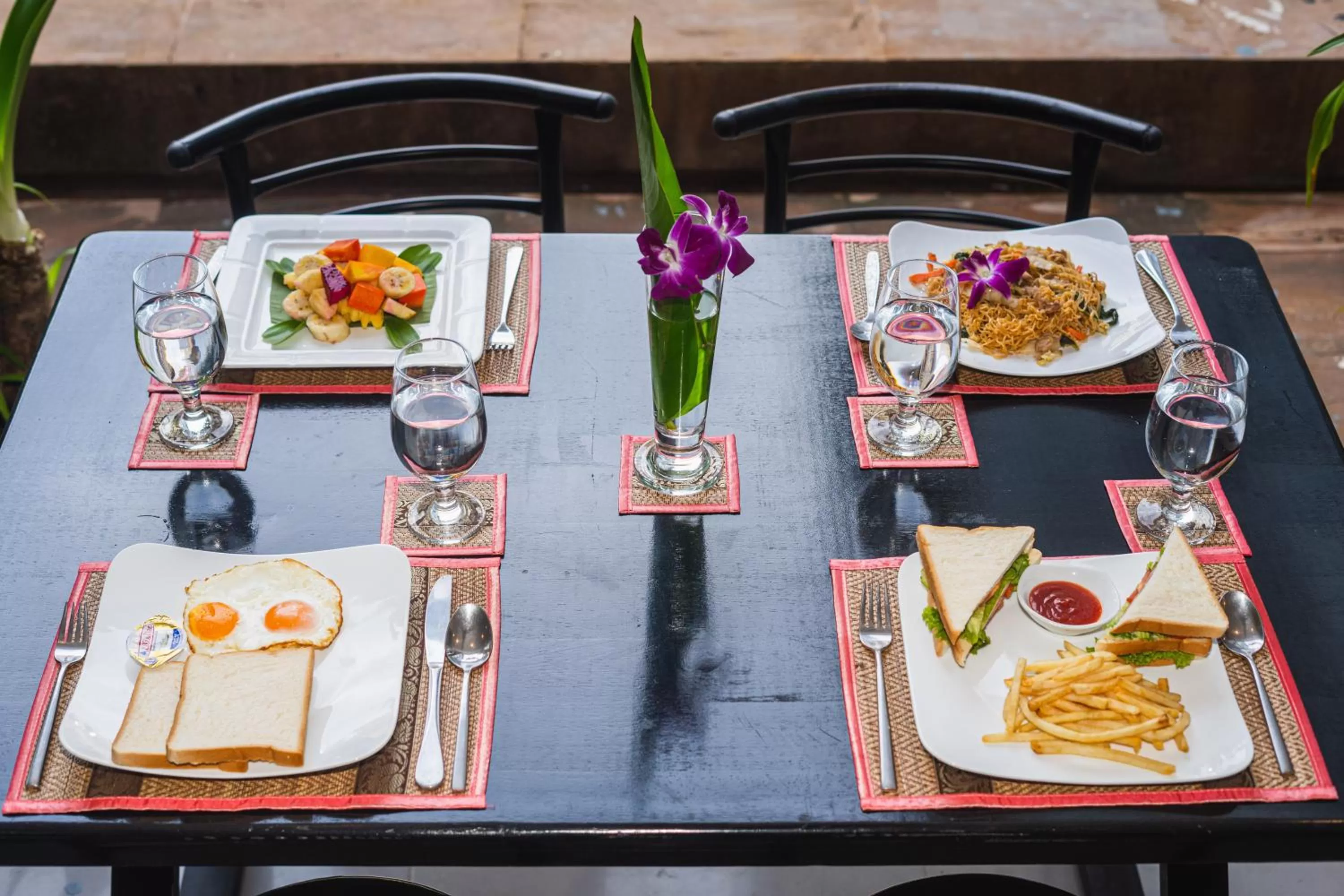 Continental breakfast in The Rabbit Hole Hotel & SPA