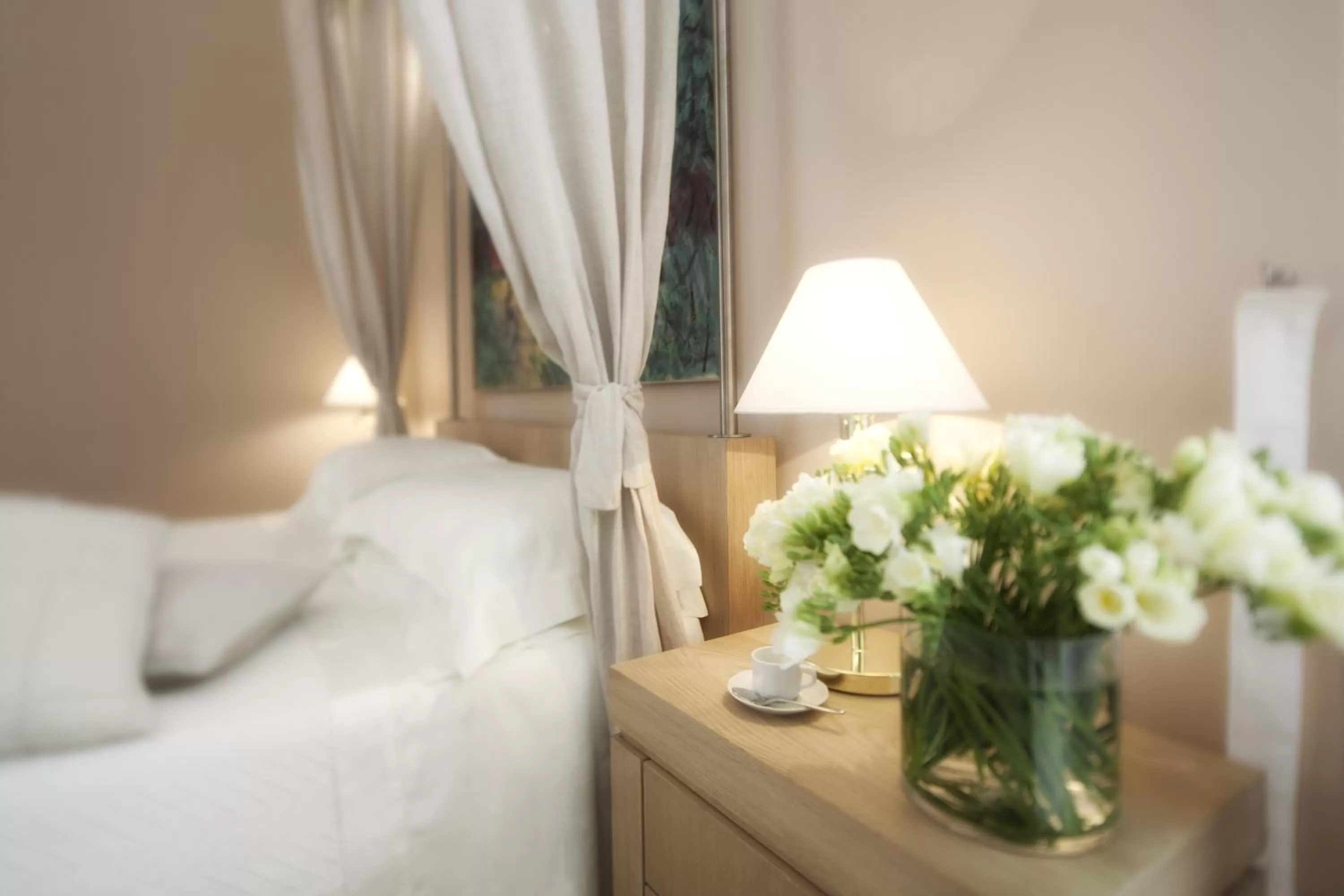 Decorative detail, Bed in Palazzo Brunaccini Boutique Hotel