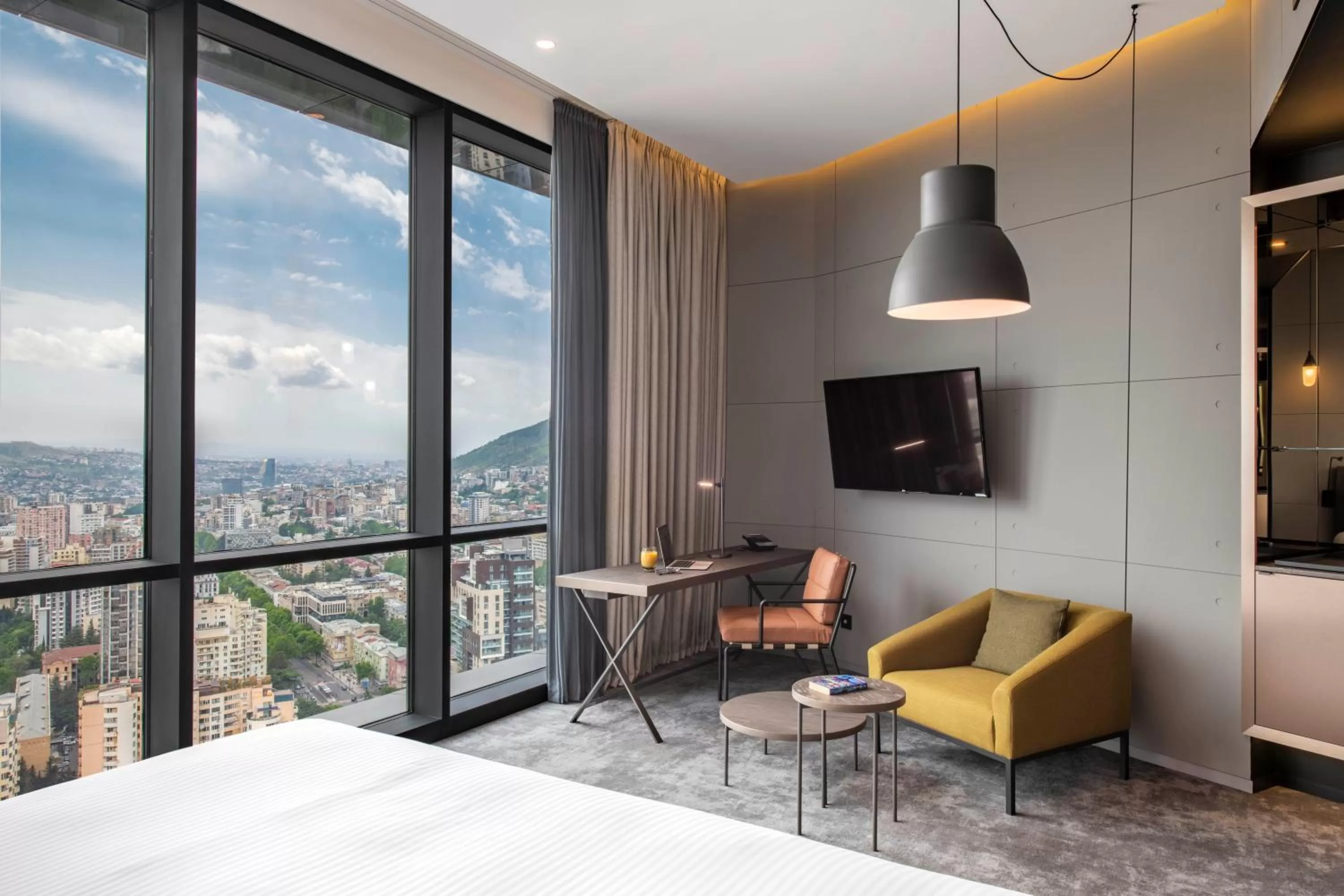 Seating area in Pullman Tbilisi Axis Towers