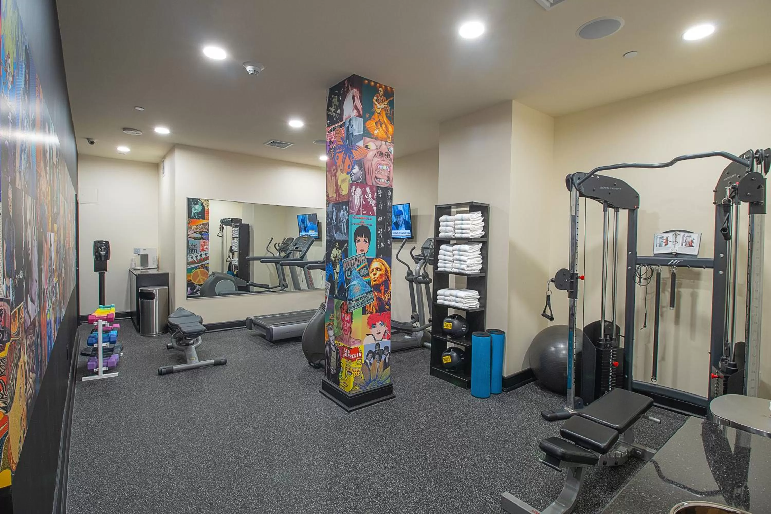Fitness centre/facilities in The Belvedere Hotel