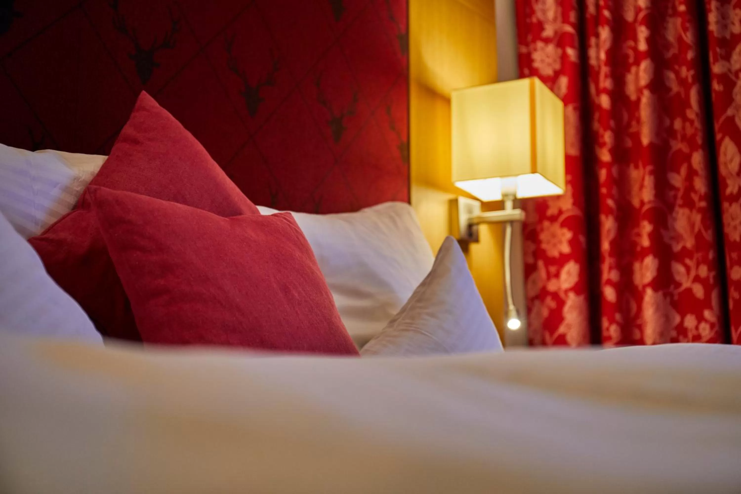 Decorative detail, Bed in Hotel Rimberg