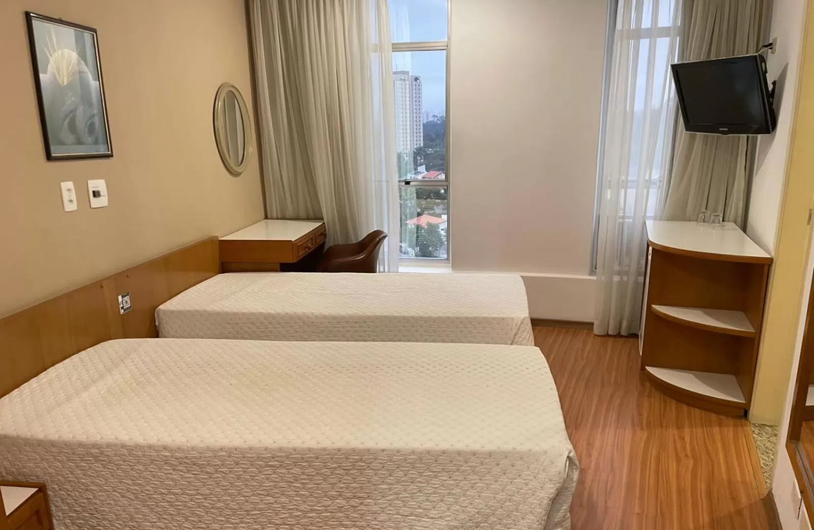 Bed in Pampas Palace Hotel