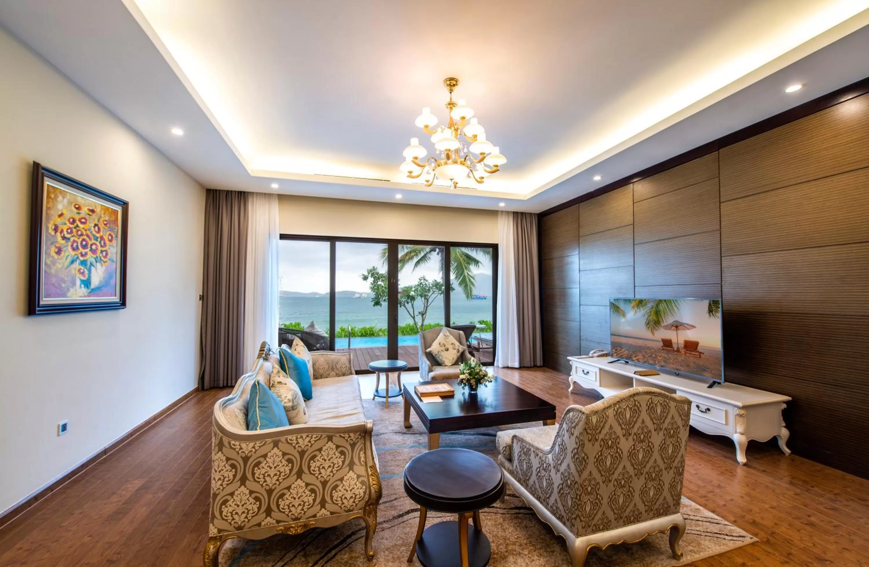 Living room in Vinpearl Resort & Spa Nha Trang Bay